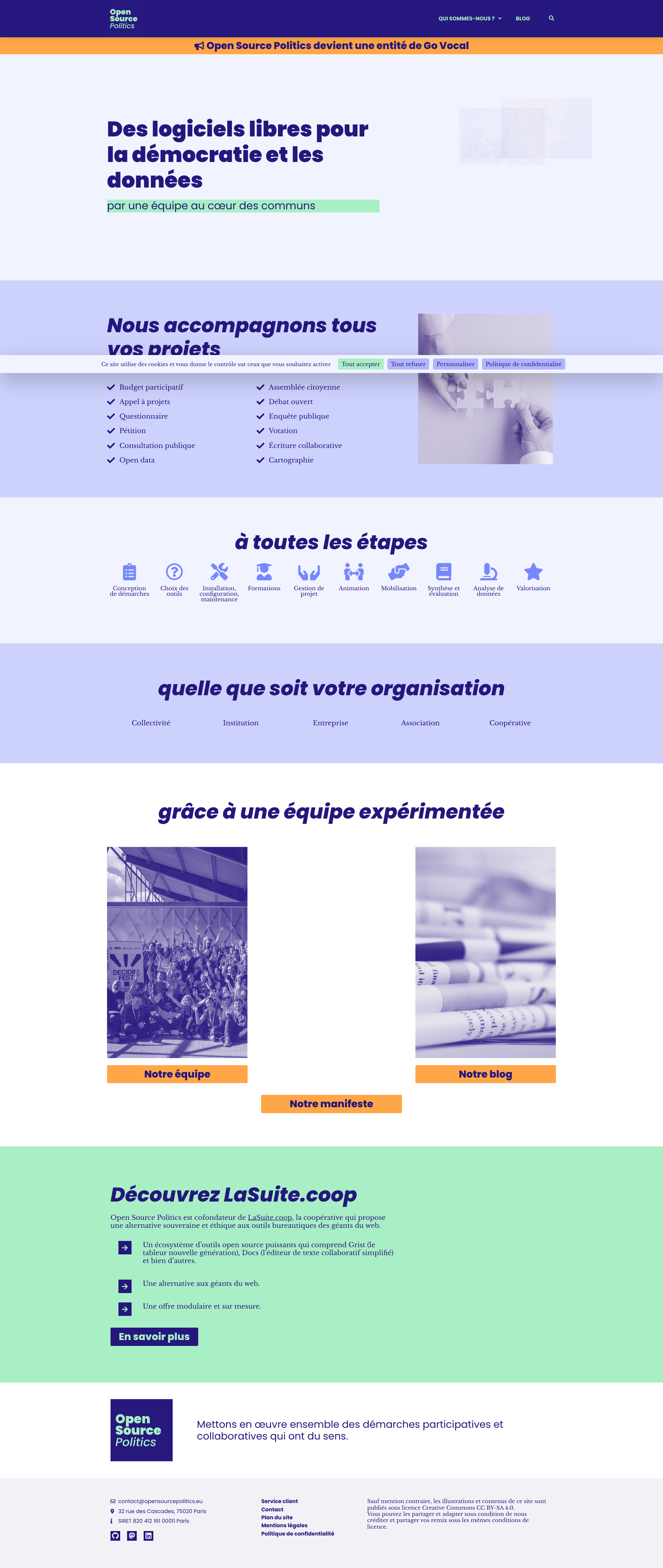 Aperçu du site