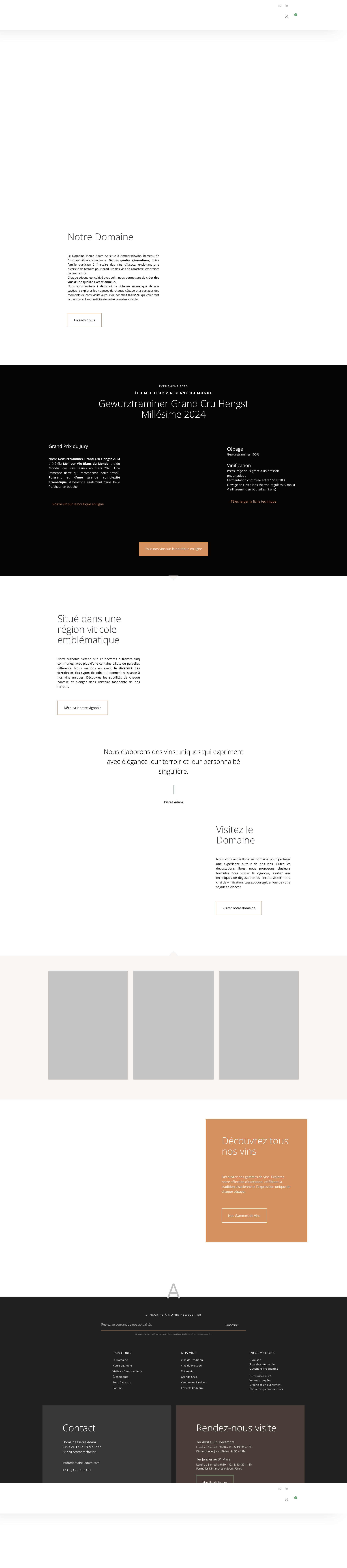 Aperçu du site