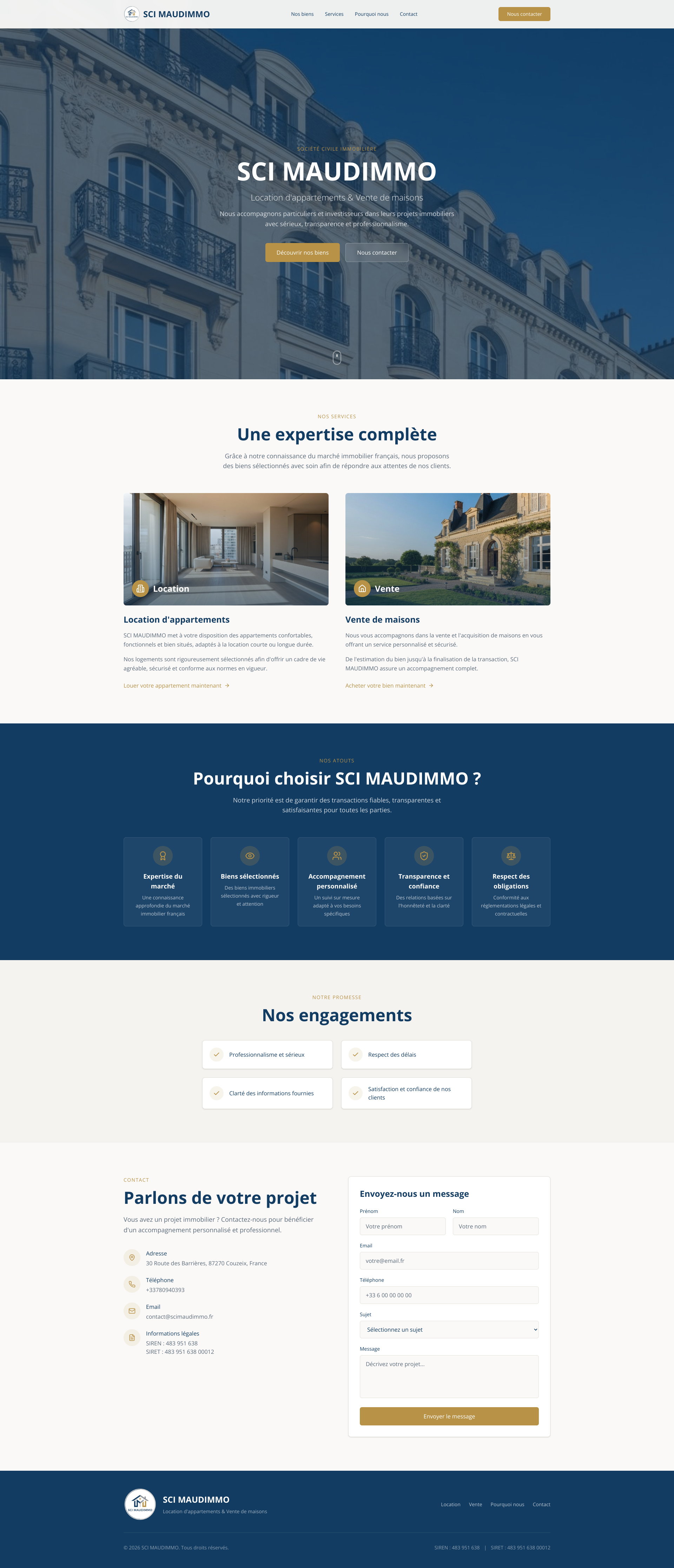 Aperçu du site