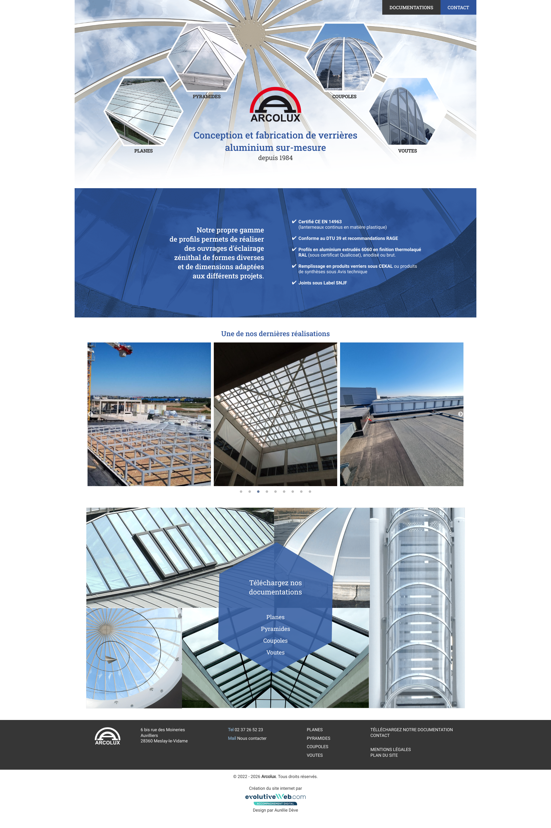 Aperçu du site