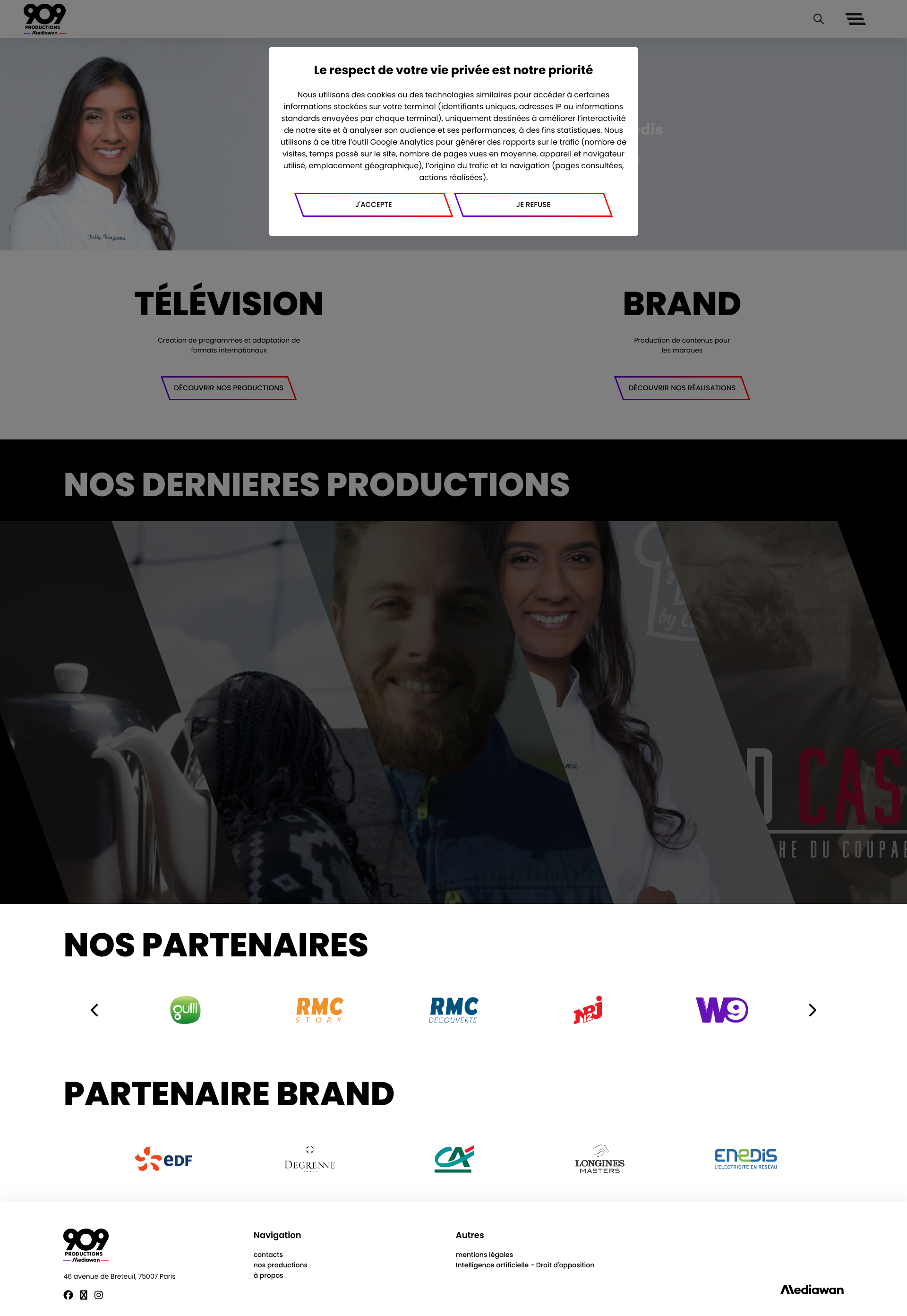 Aperçu du site