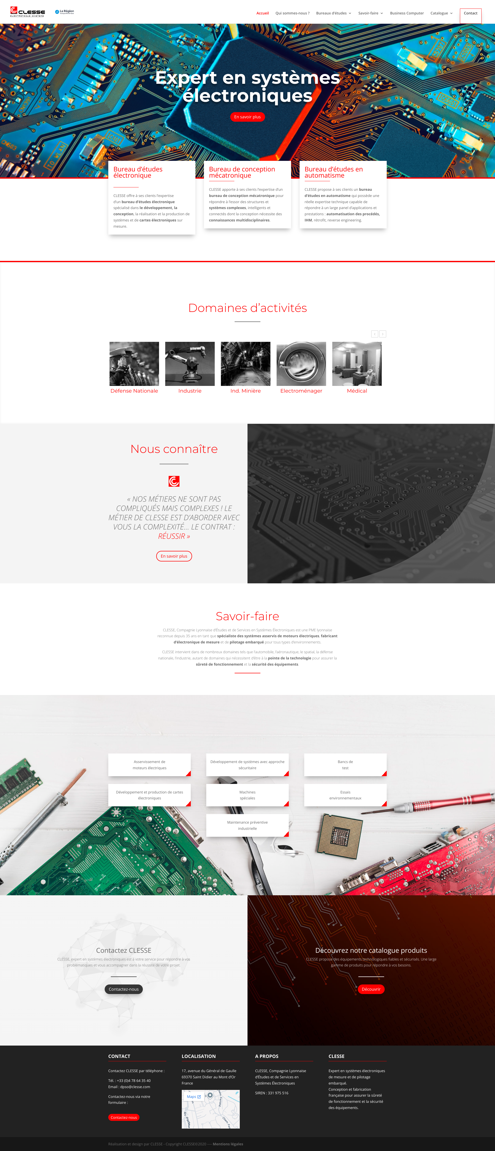 Aperçu du site