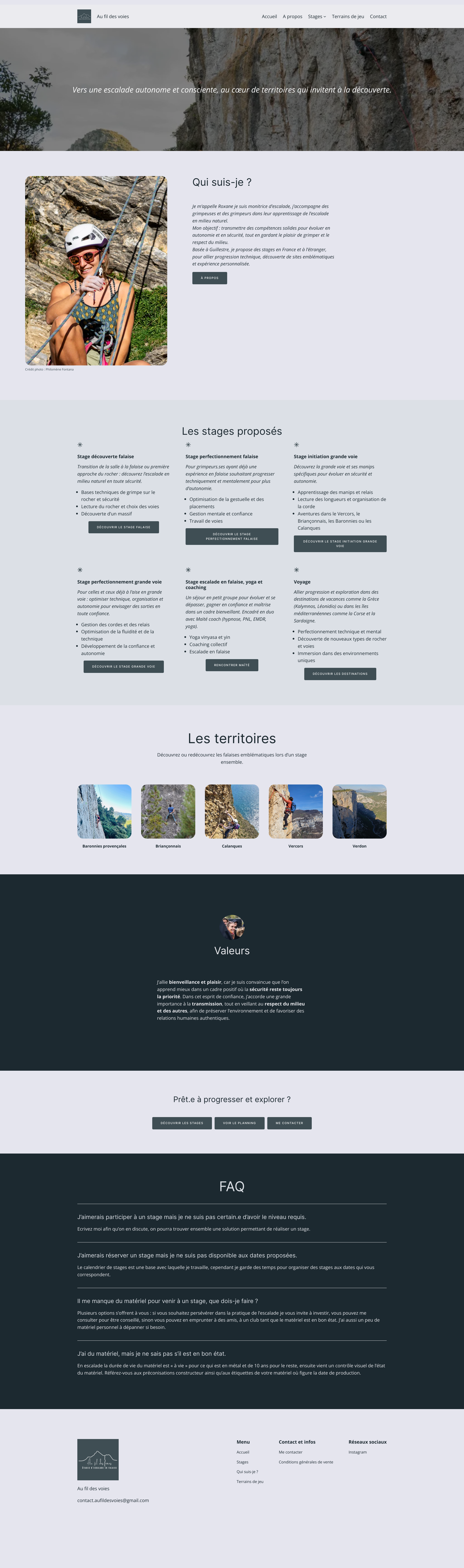Aperçu du site