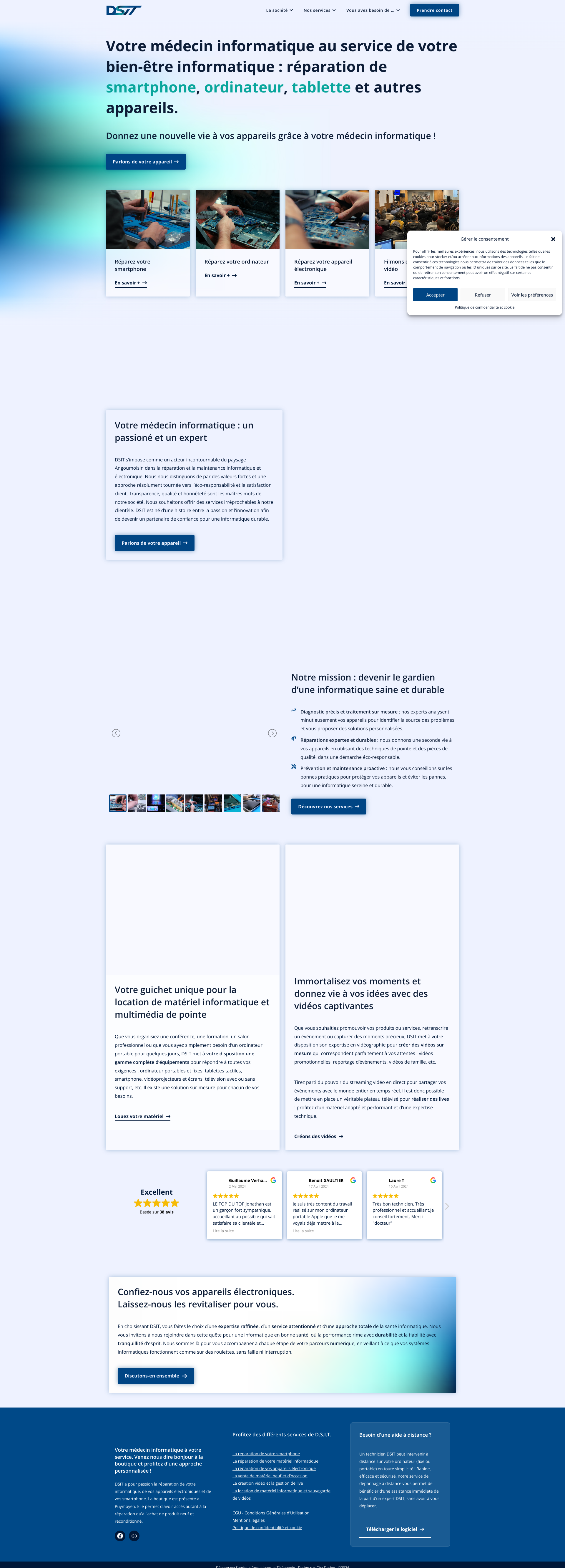 Aperçu du site