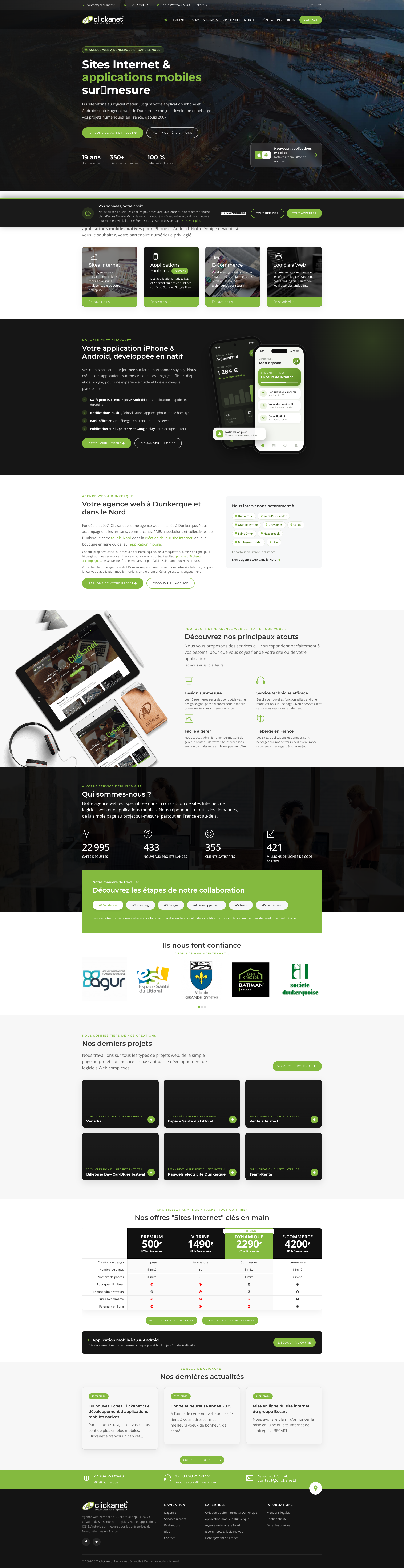 Aperçu du site