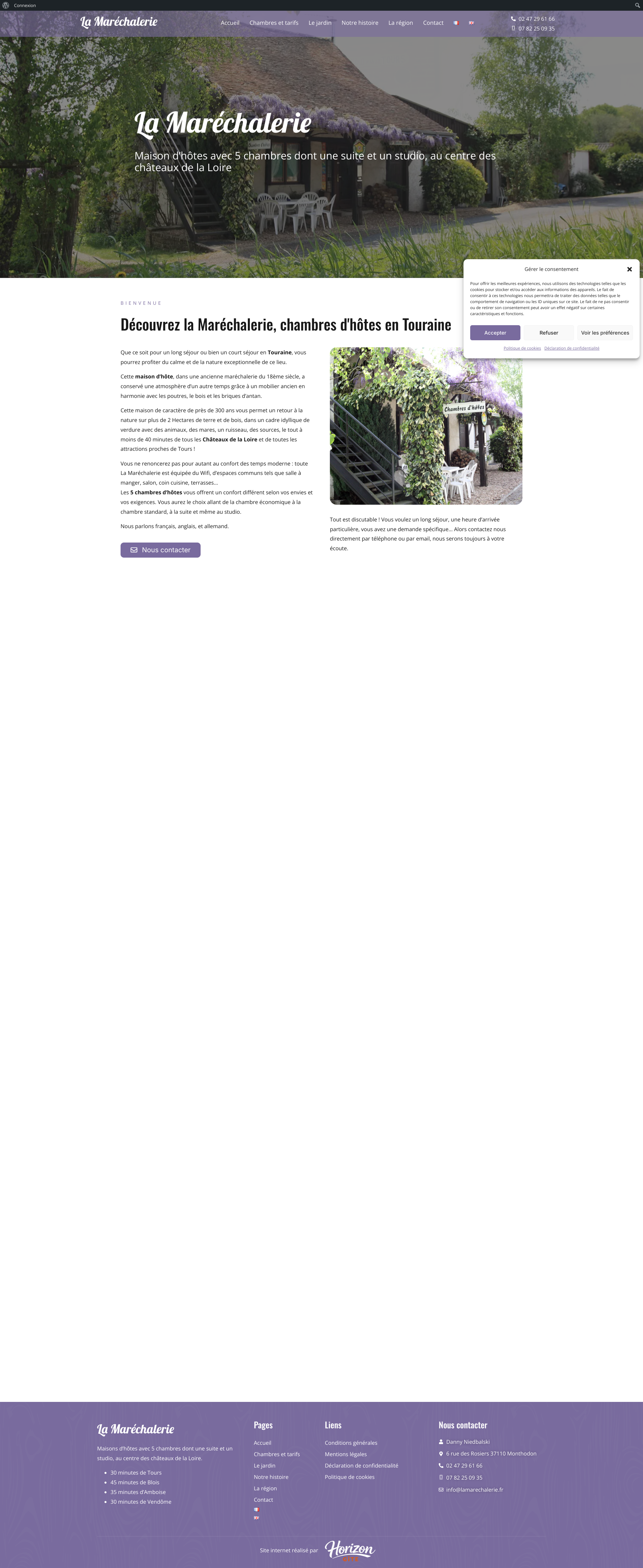 Aperçu du site