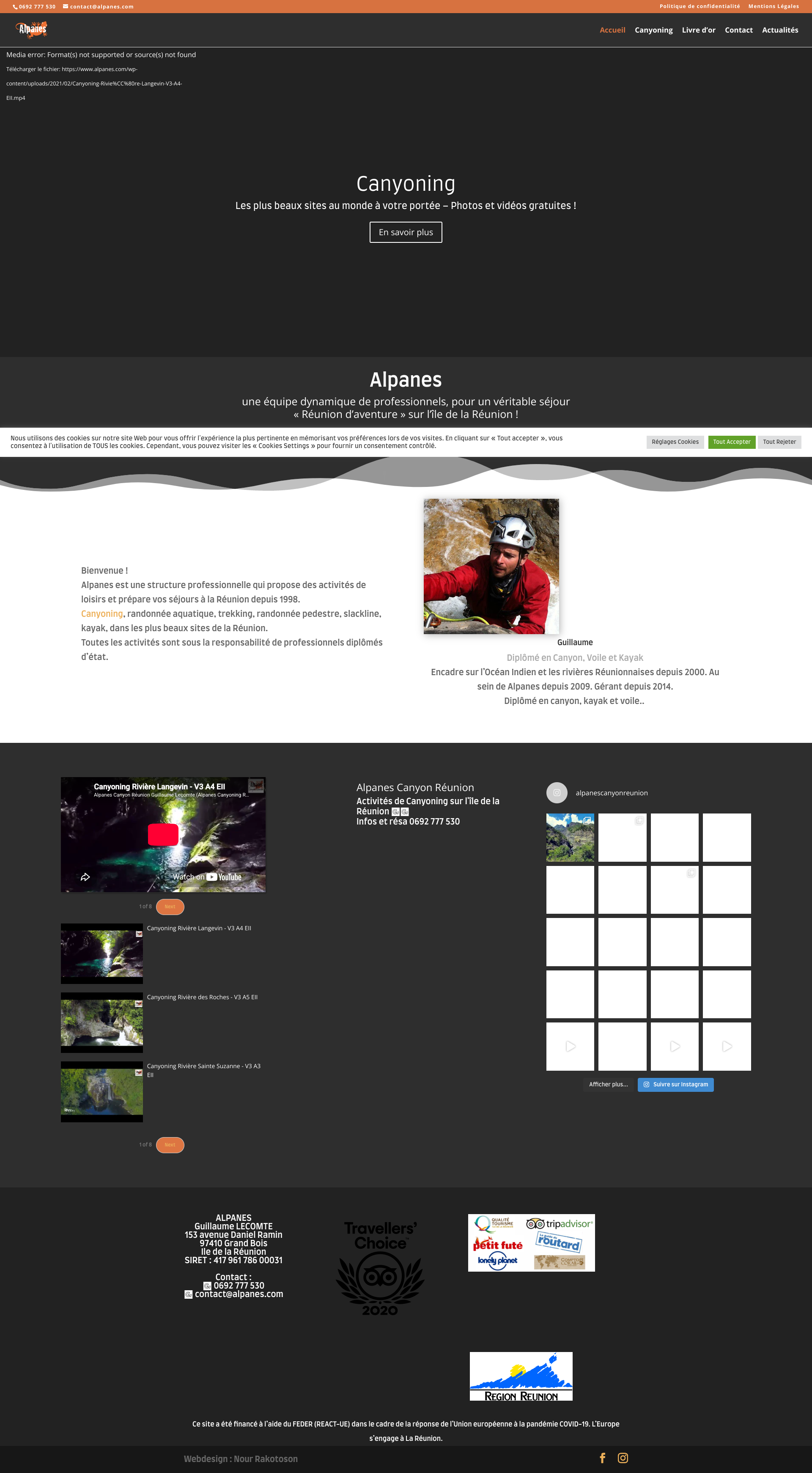 Aperçu du site