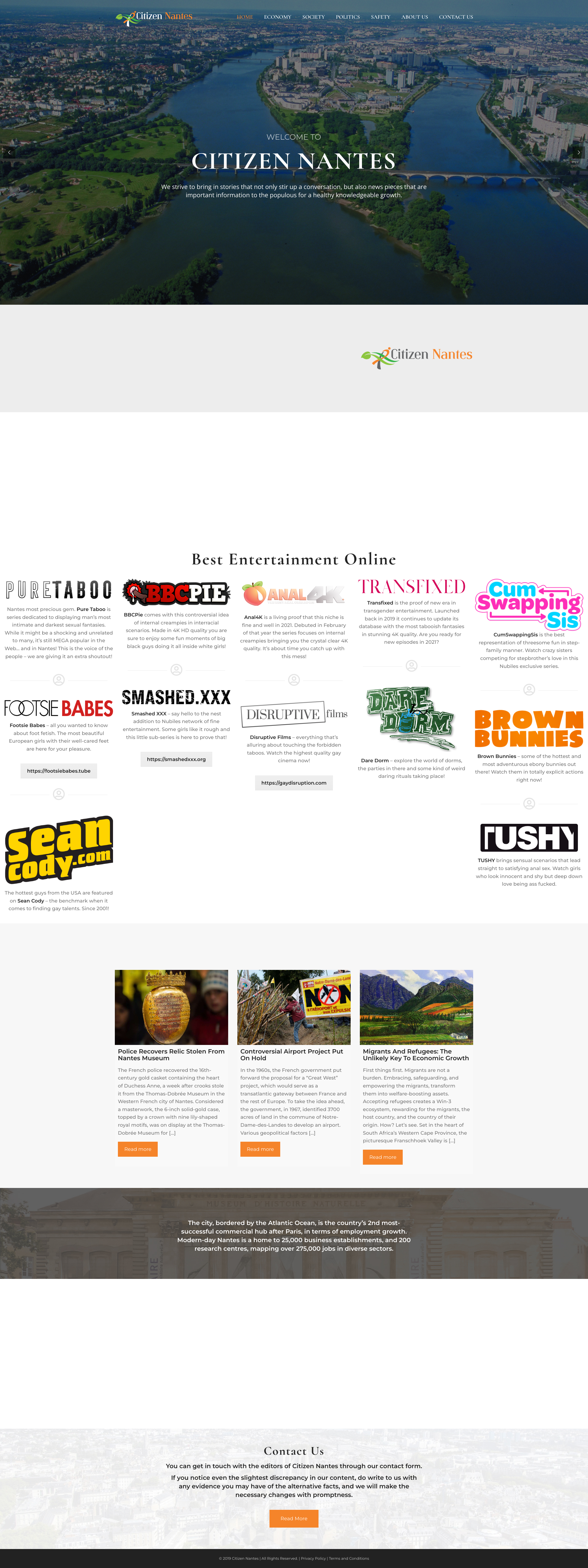 Aperçu du site