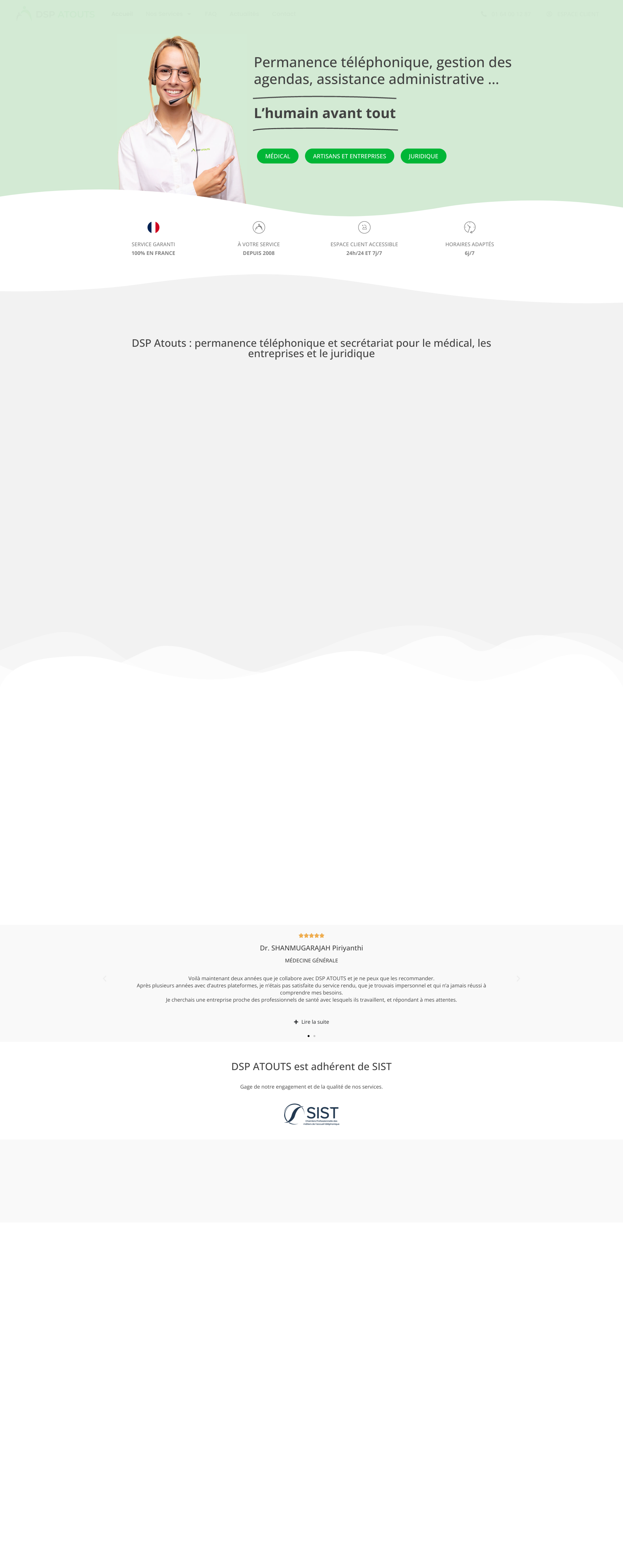 Aperçu du site