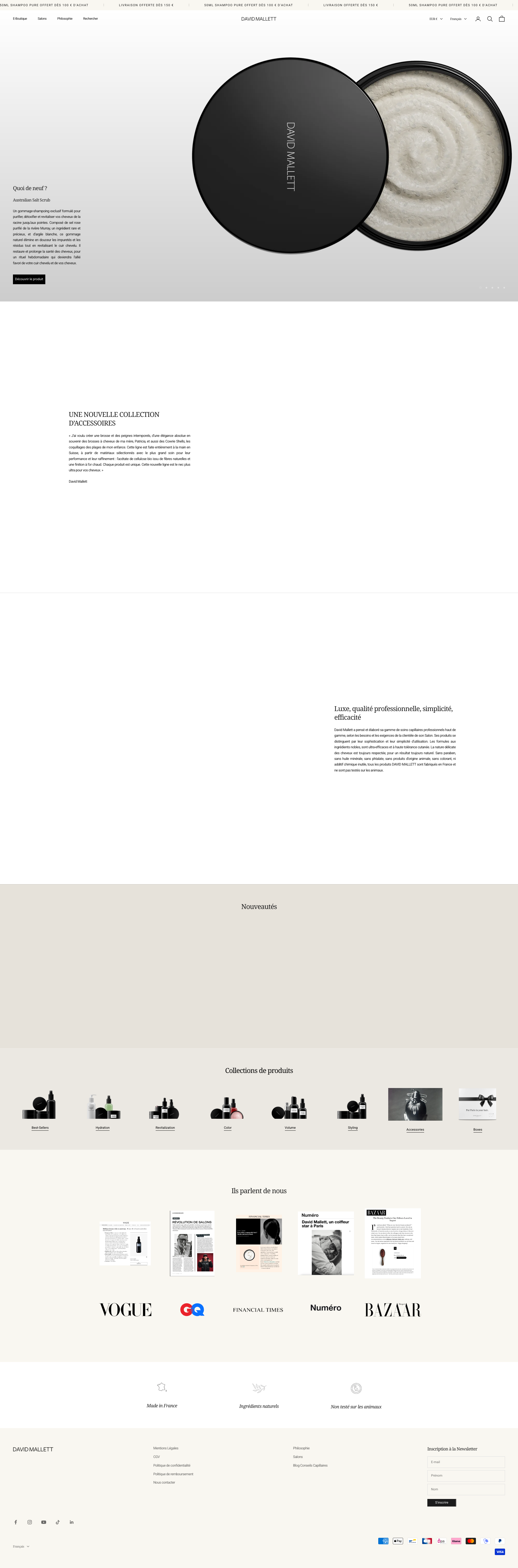 Aperçu du site