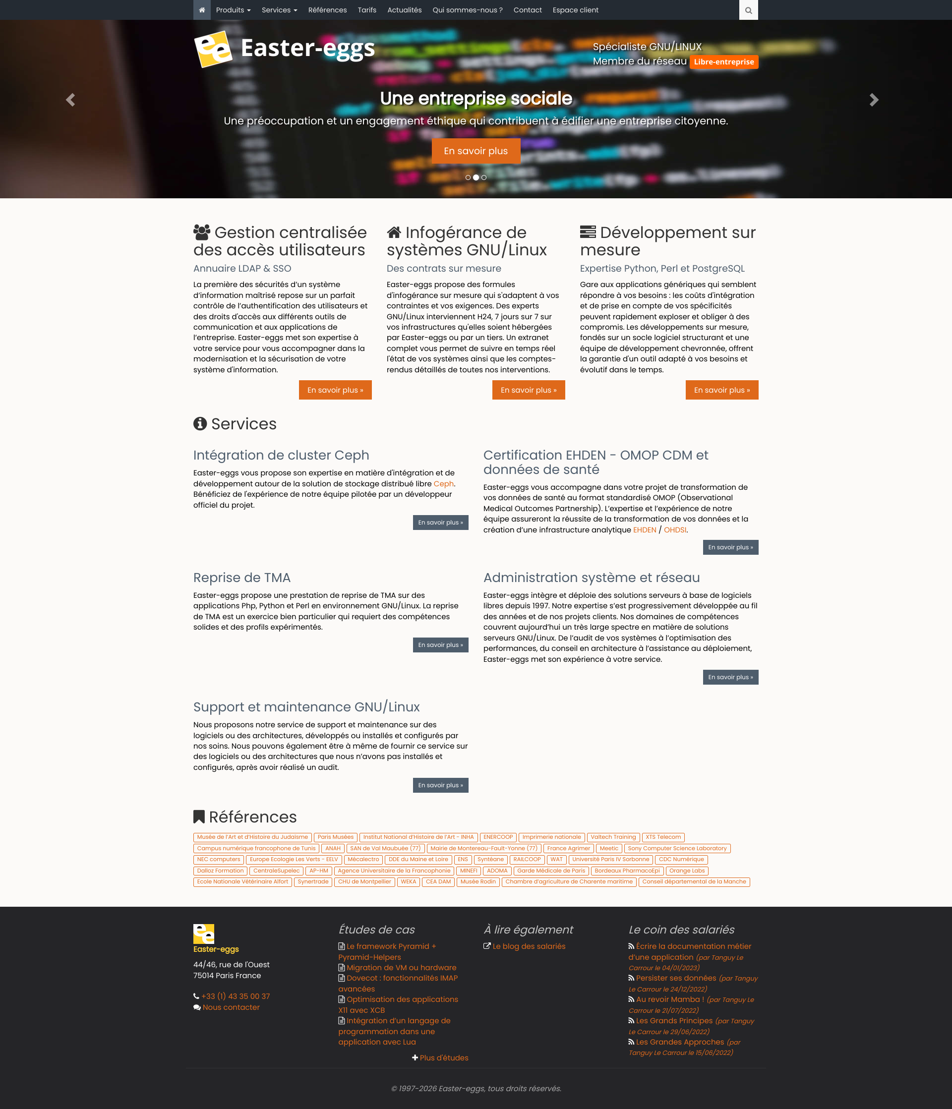 Aperçu du site