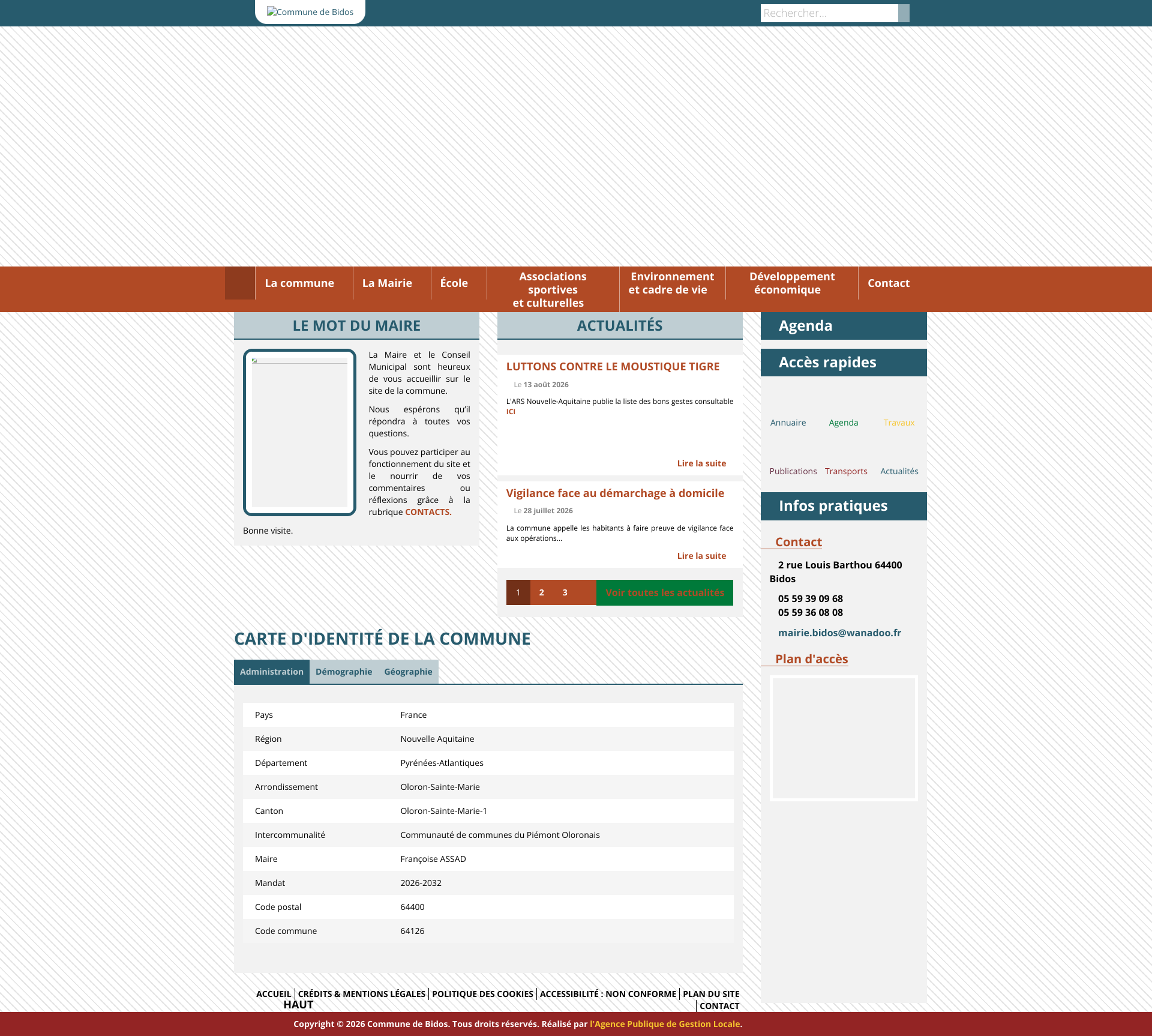 Aperçu du site