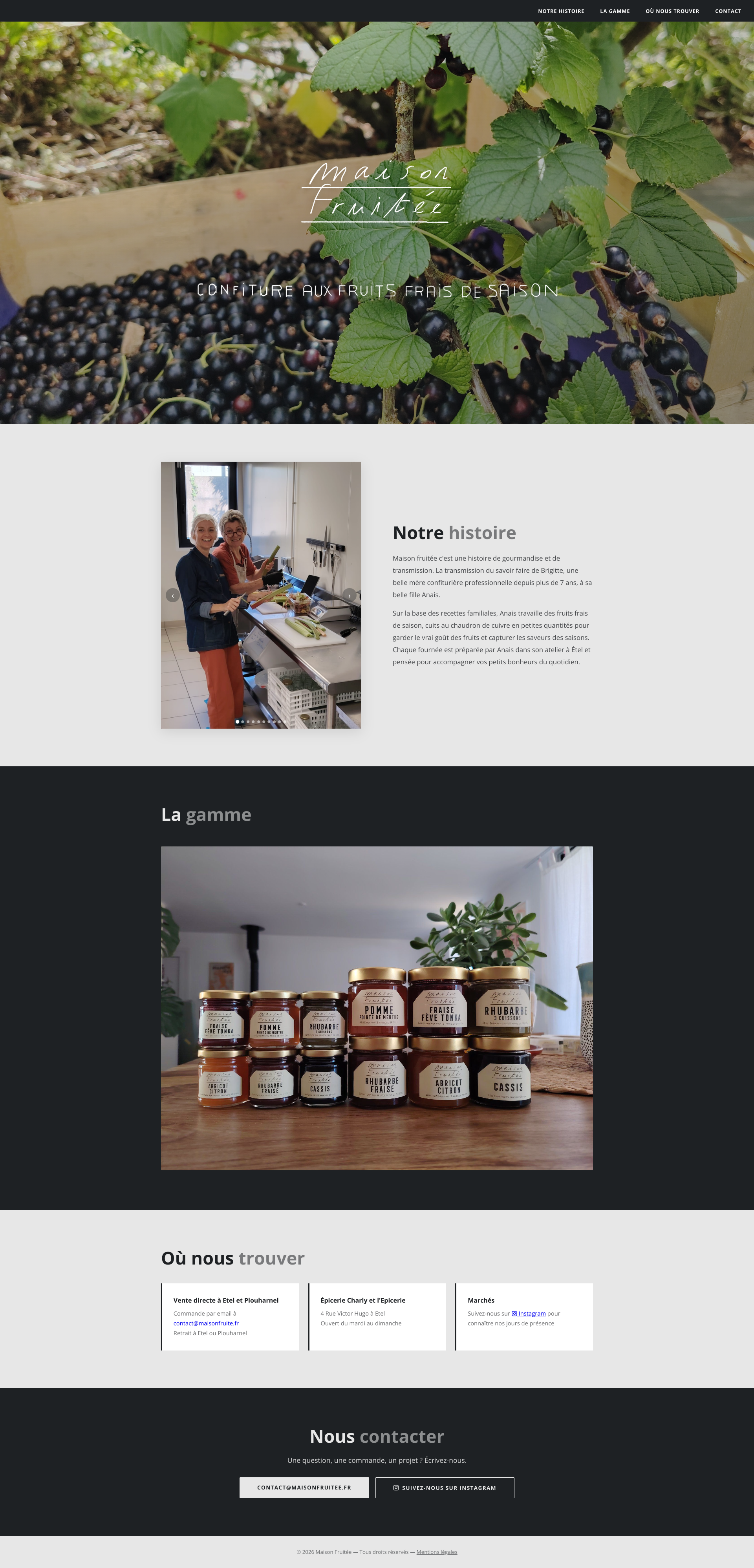 Aperçu du site