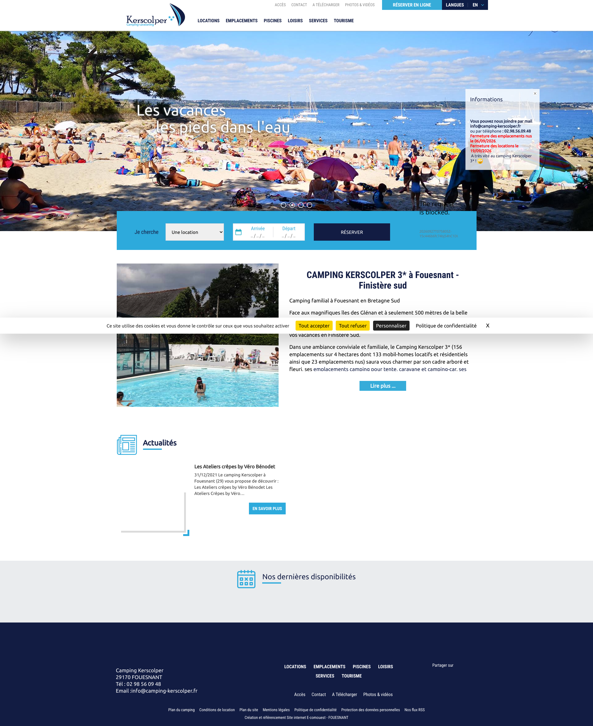 Aperçu du site