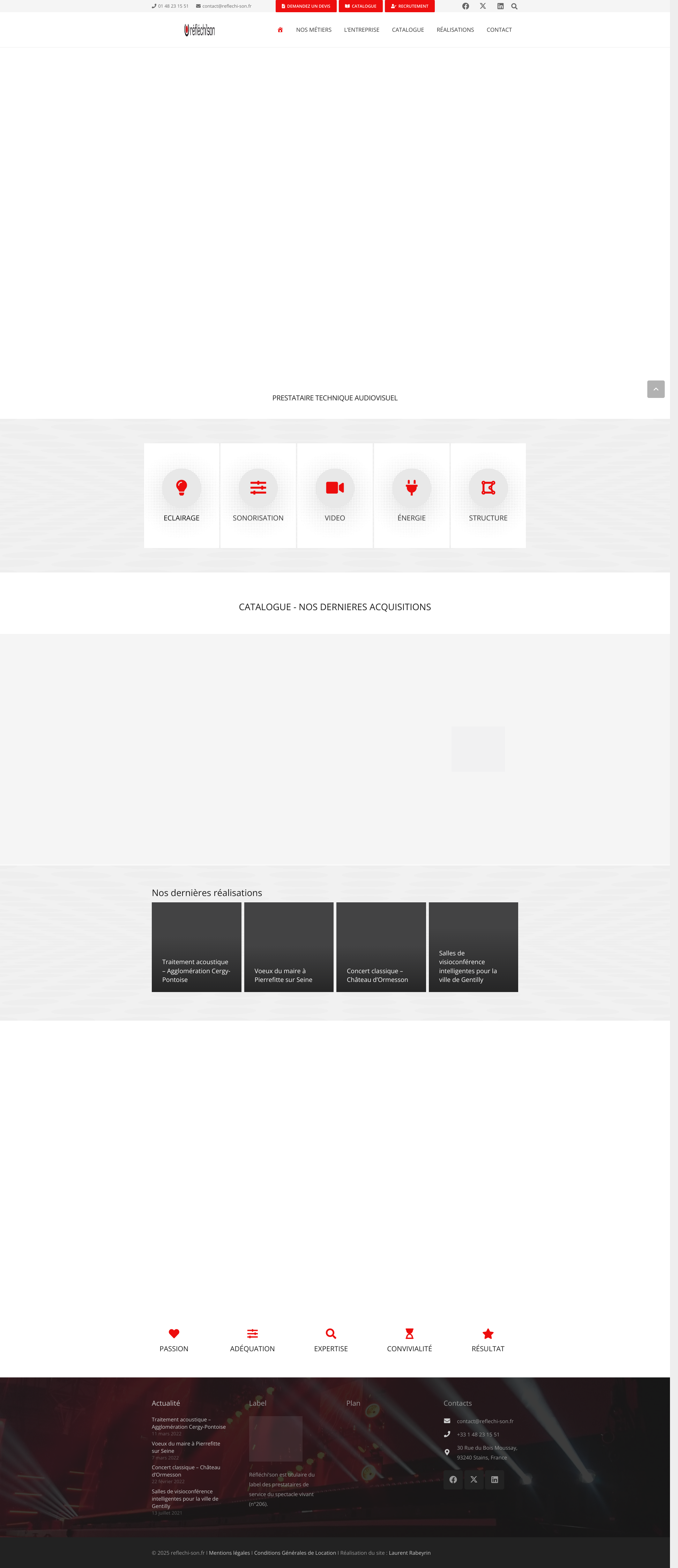 Aperçu du site
