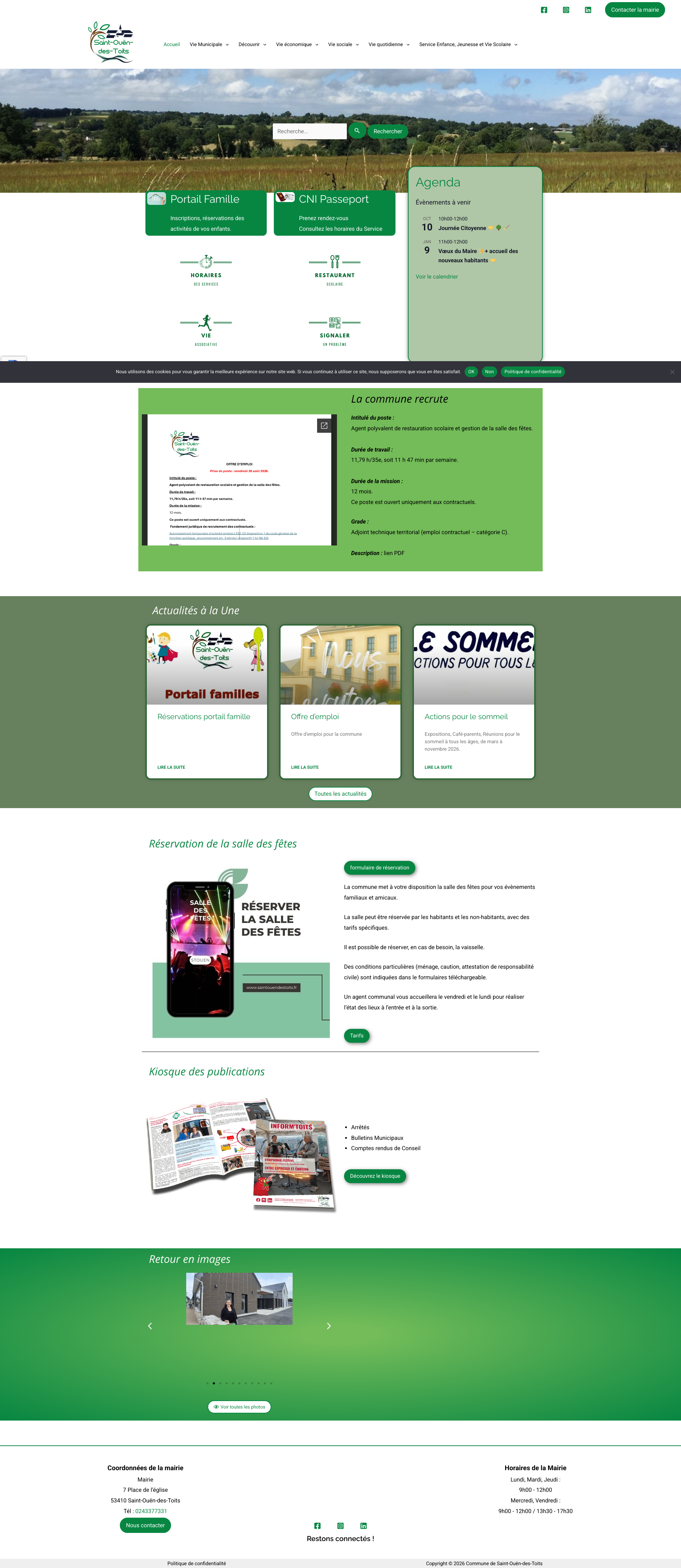 Aperçu du site