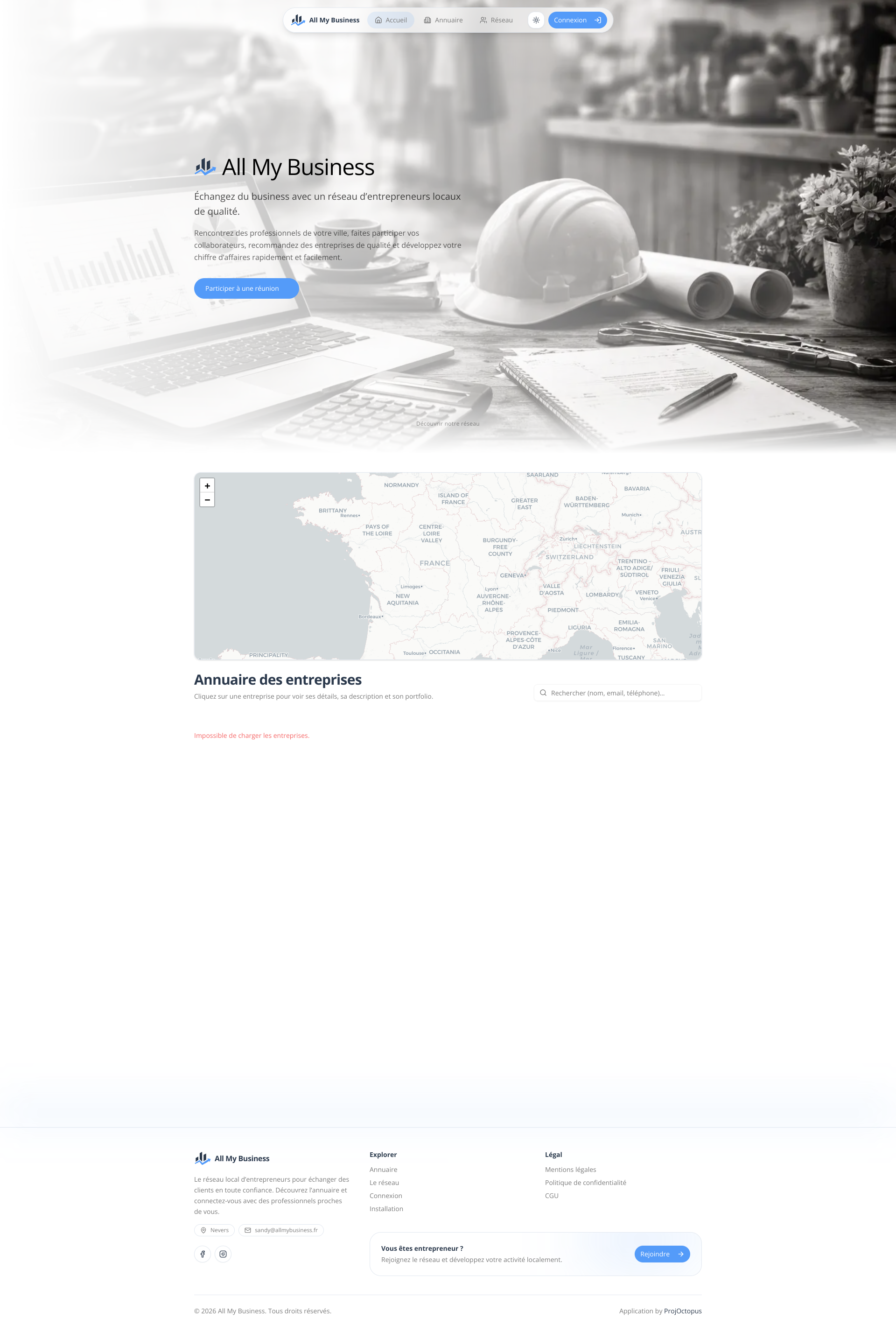 Aperçu du site