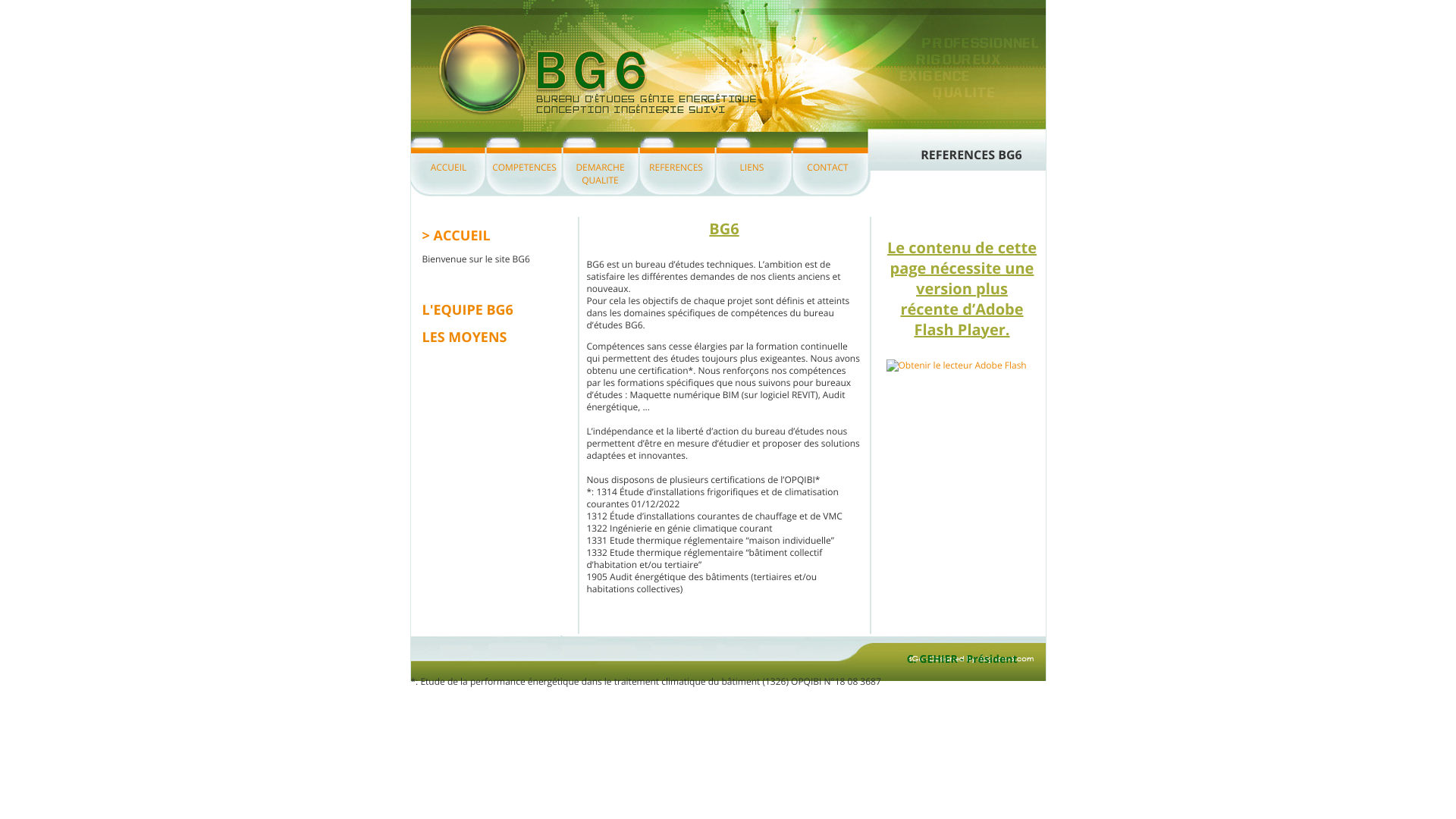 Aperçu du site