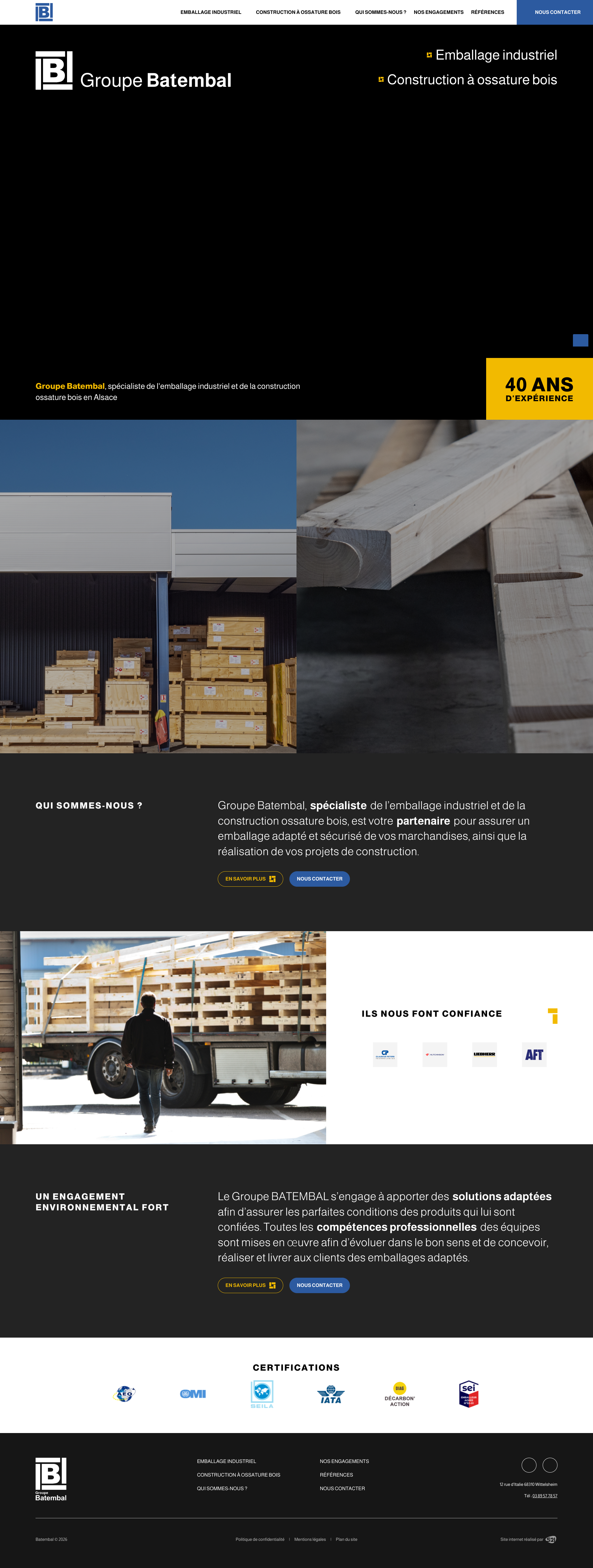 Aperçu du site