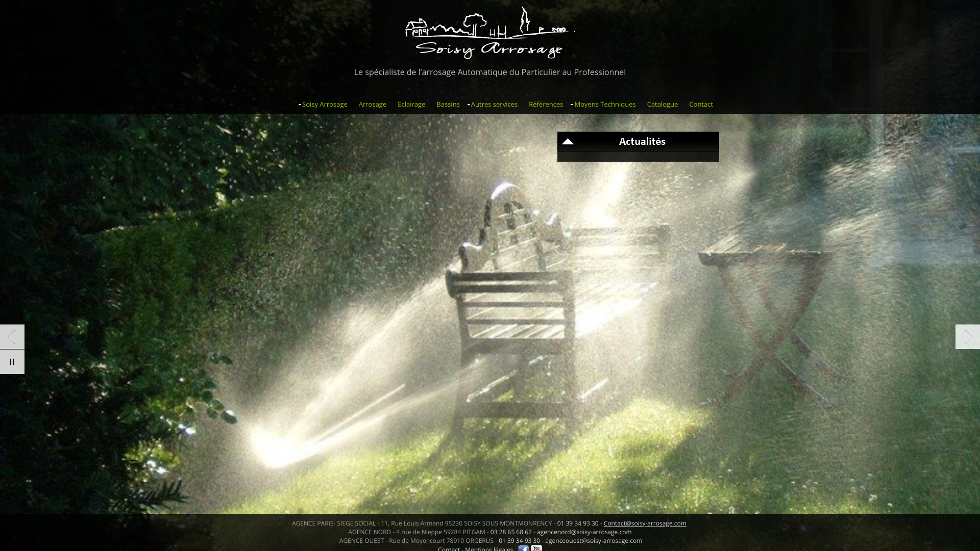 Aperçu du site