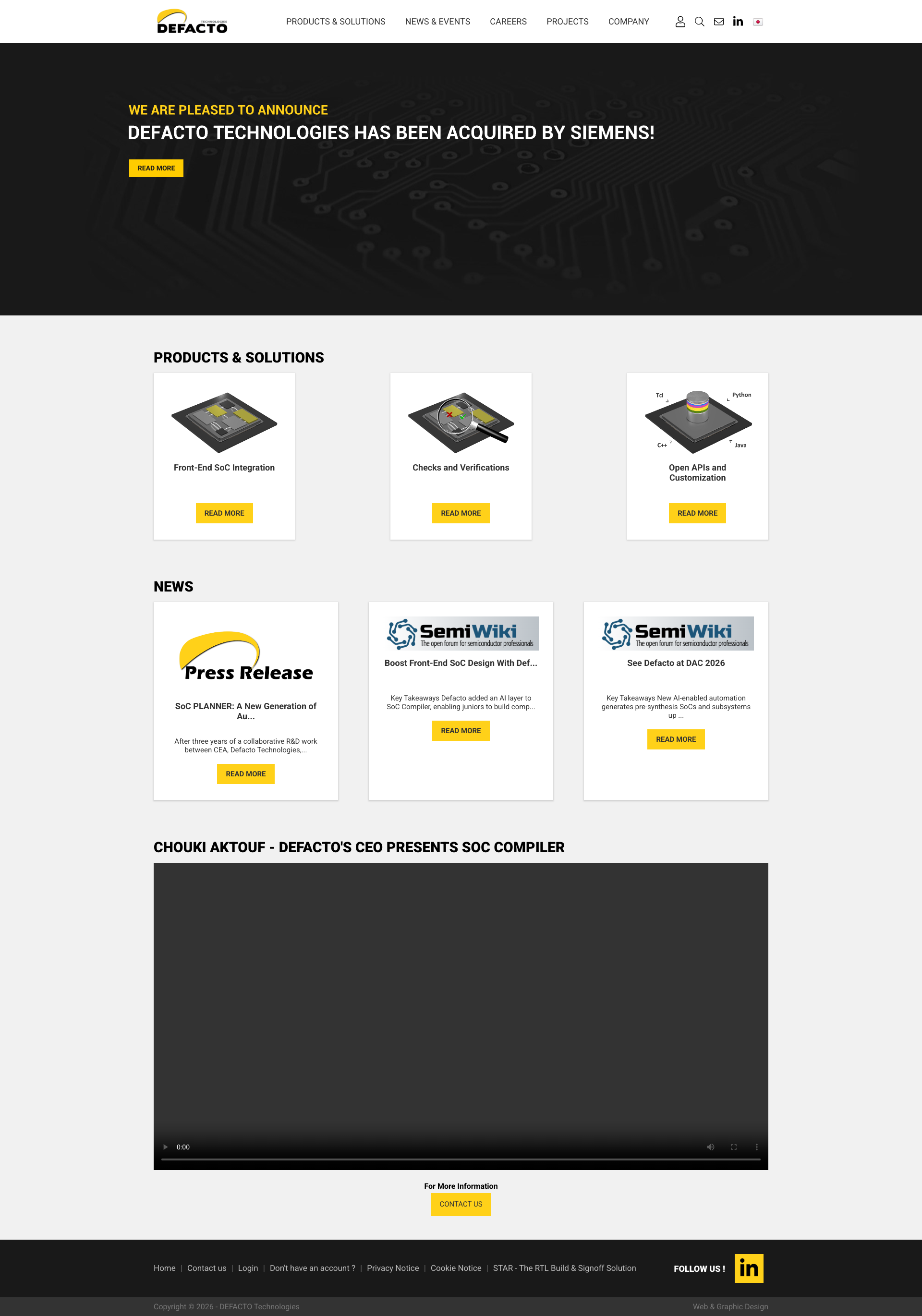 Aperçu du site