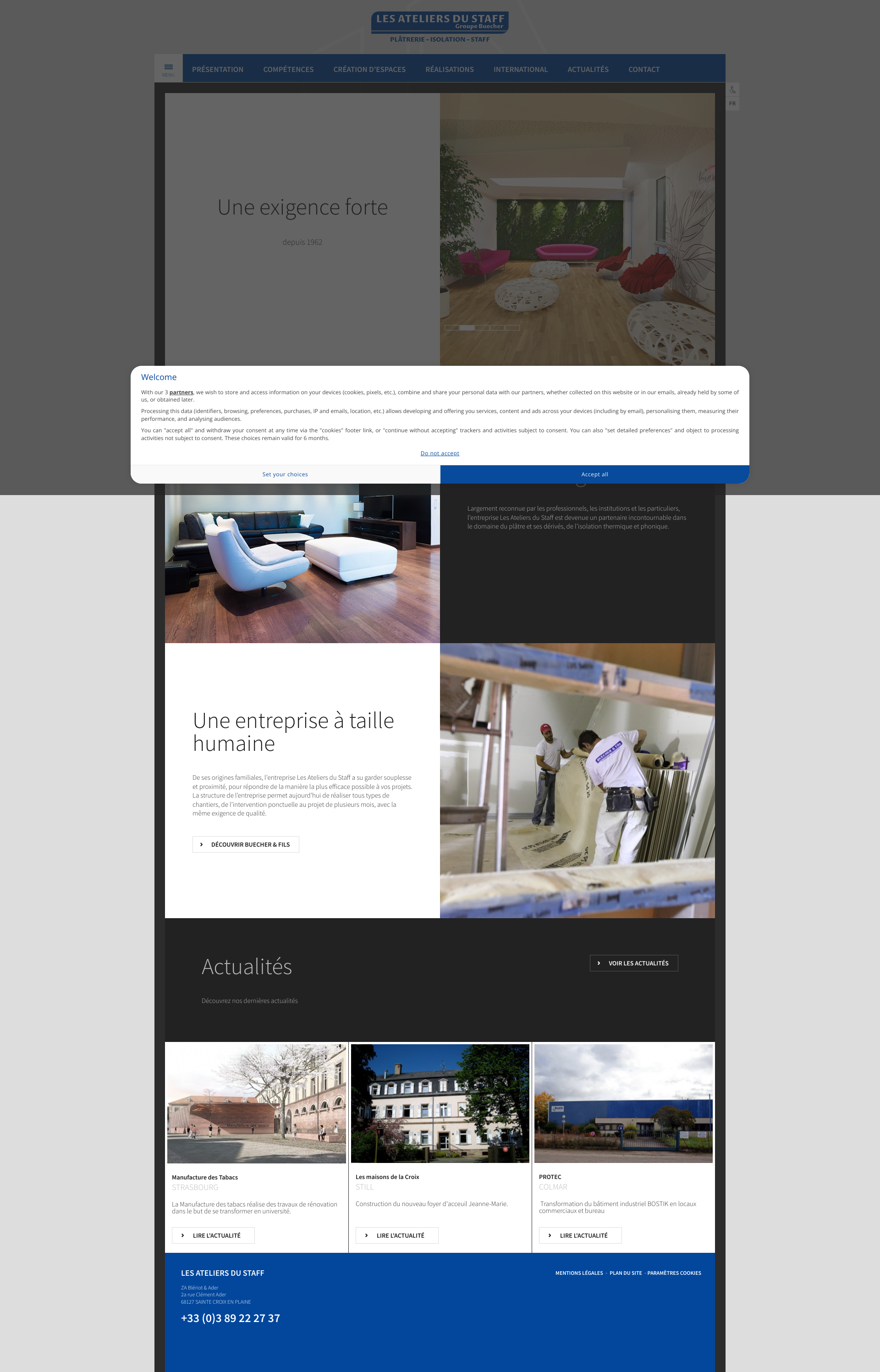 Aperçu du site
