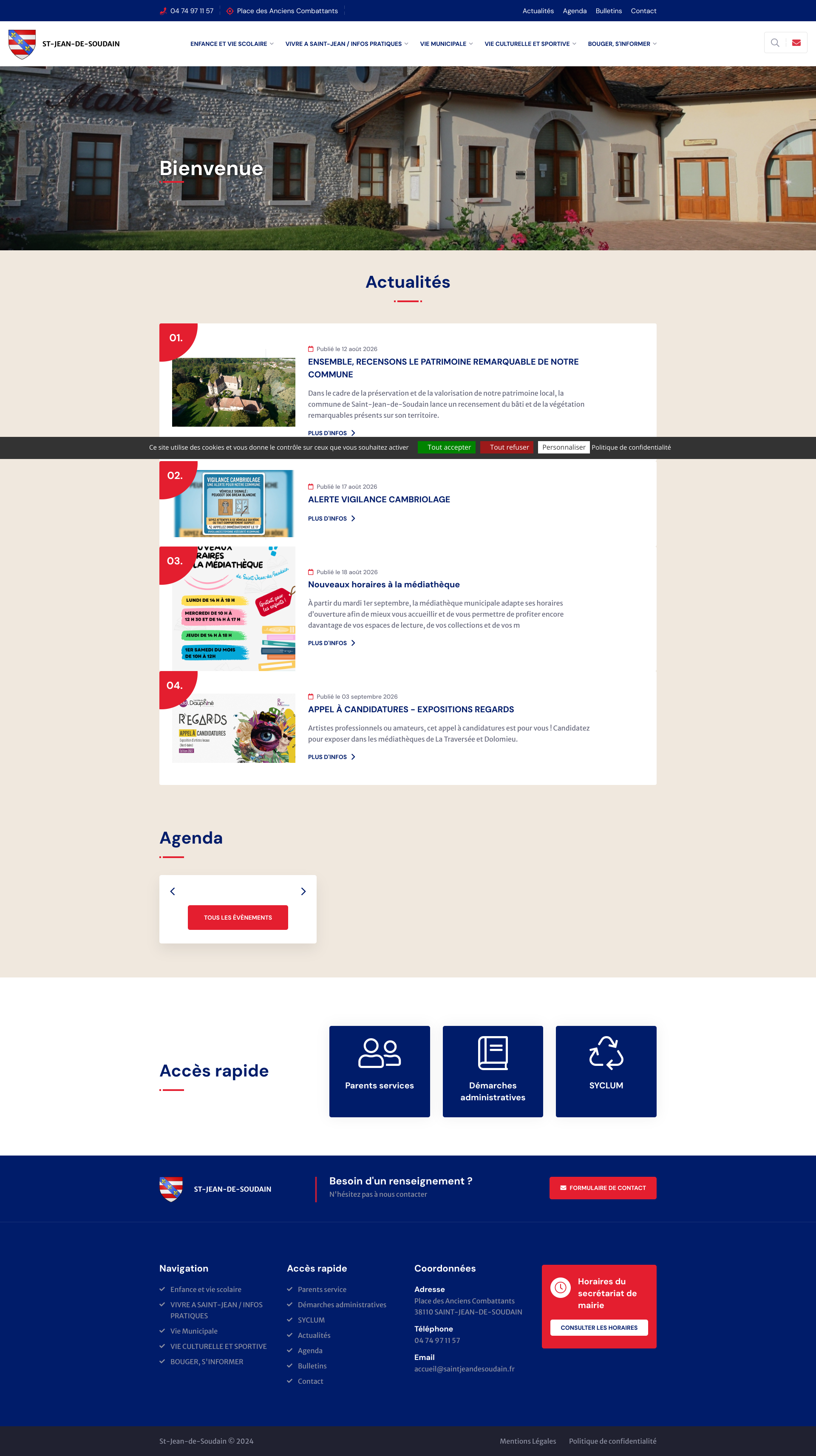 Aperçu du site