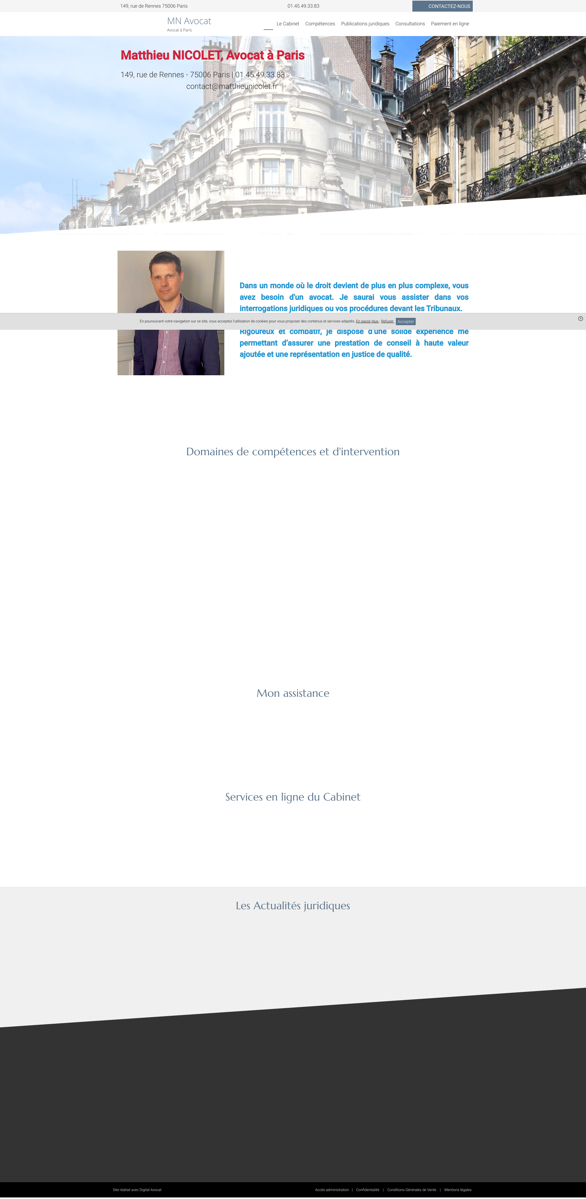 Aperçu du site