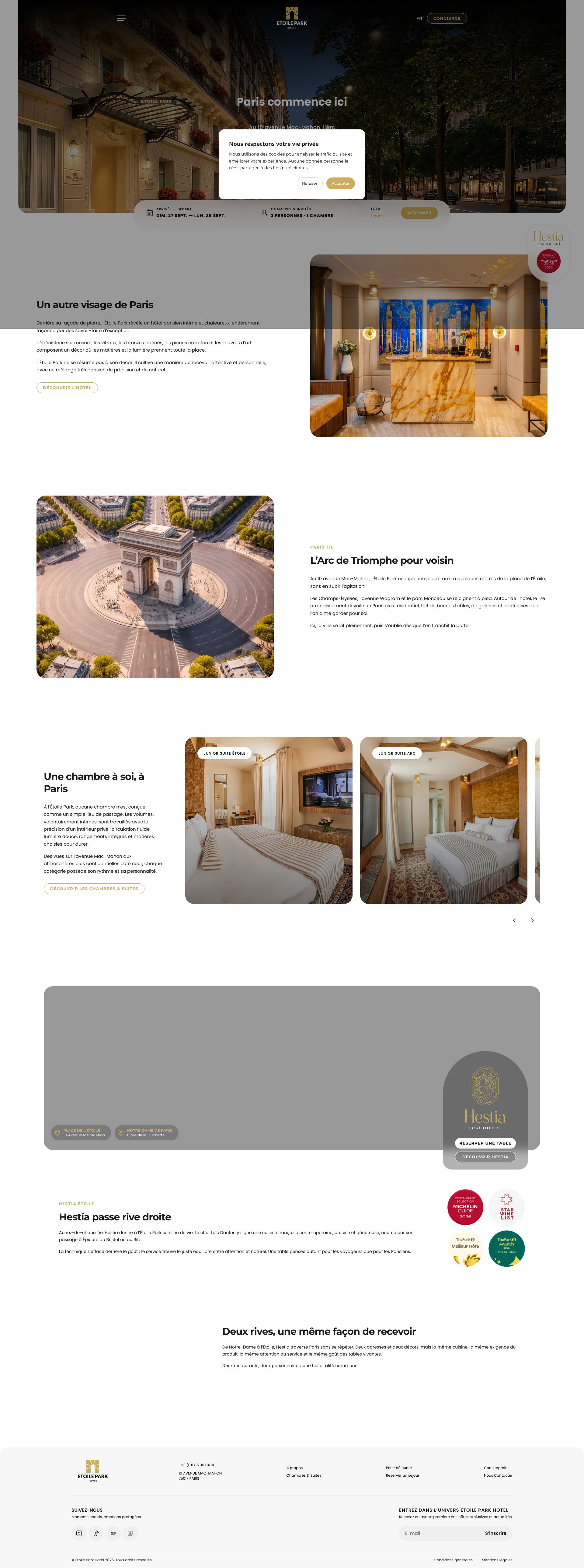 Aperçu du site