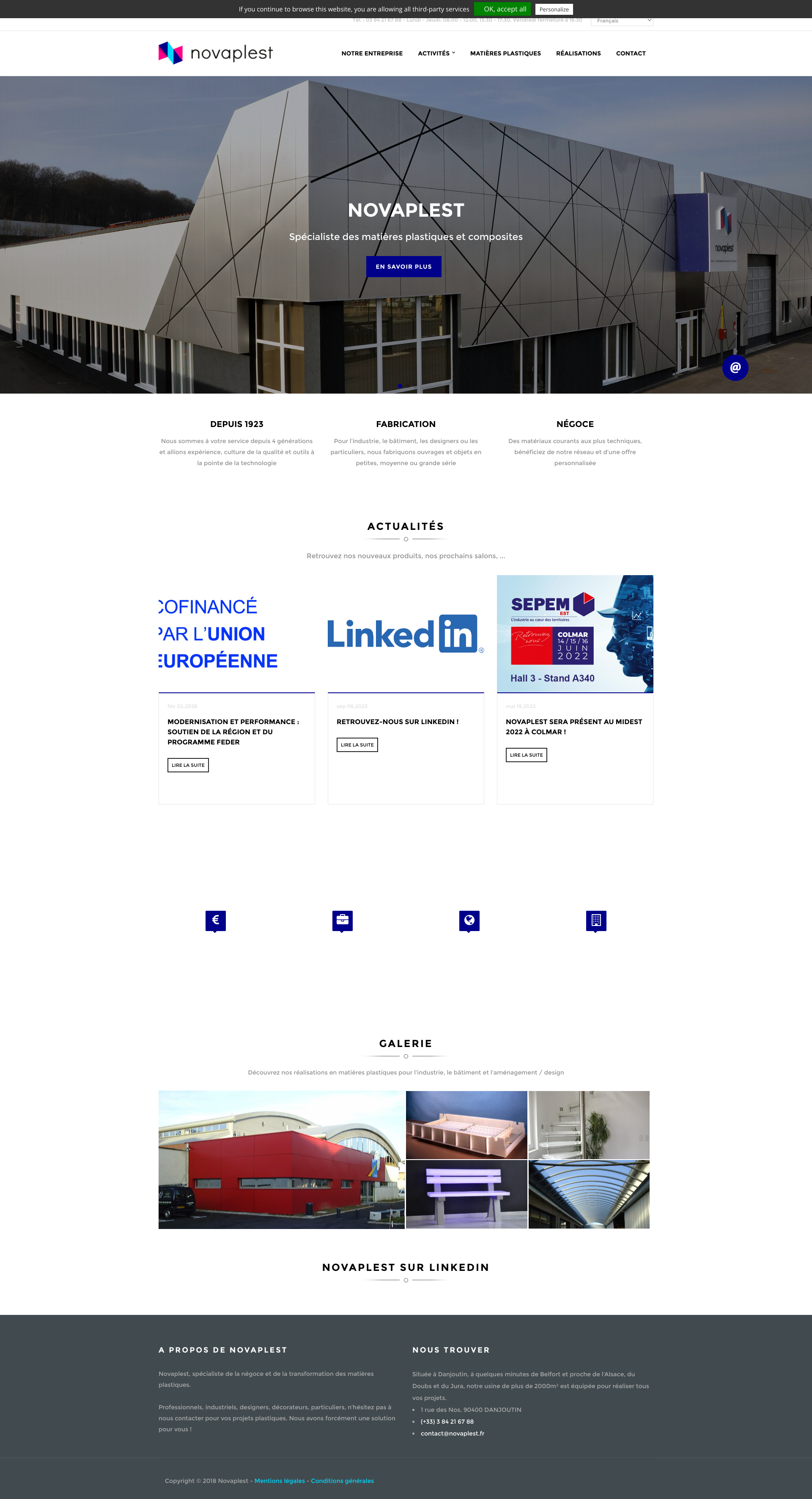 Aperçu du site