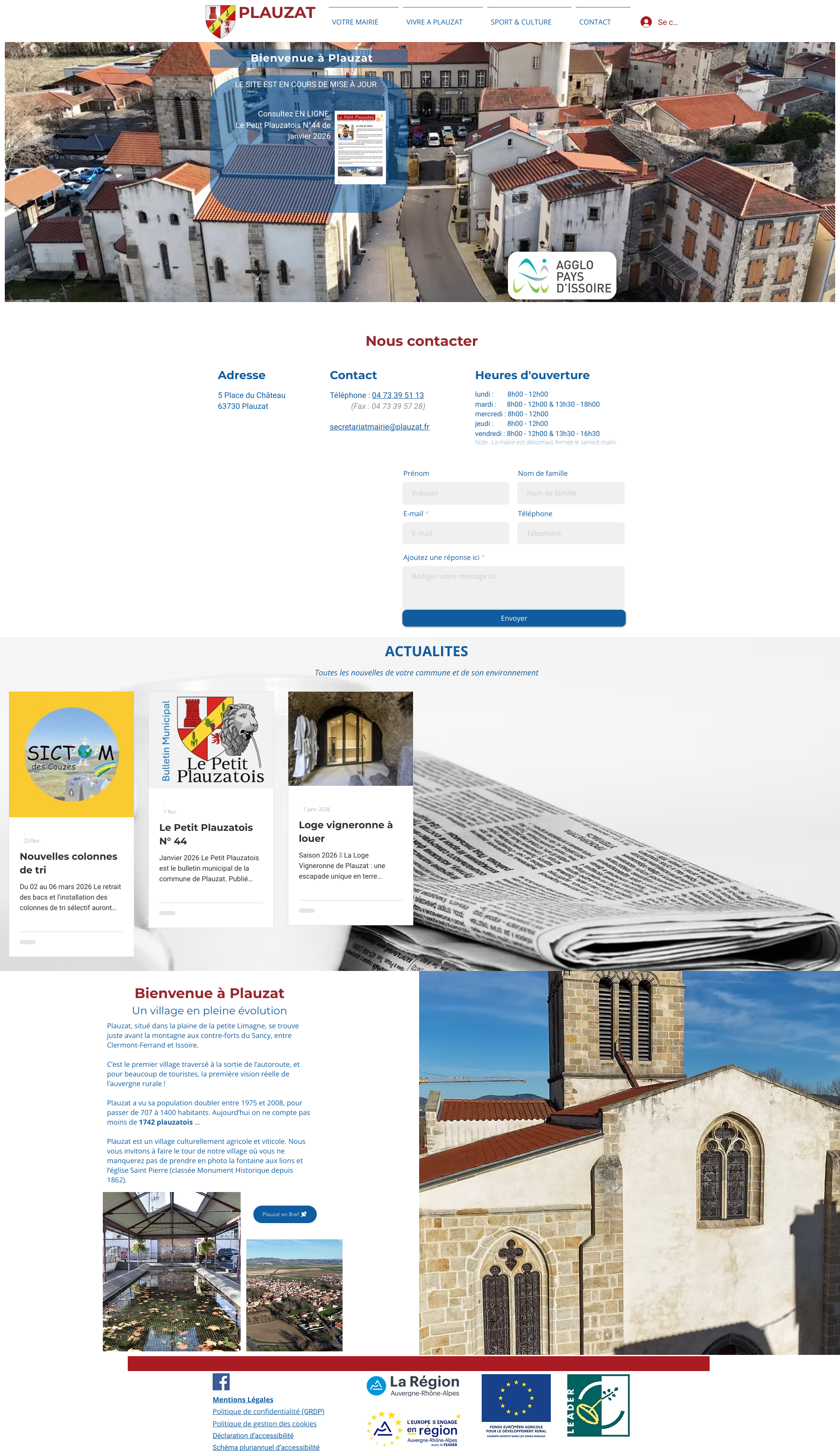 Aperçu du site