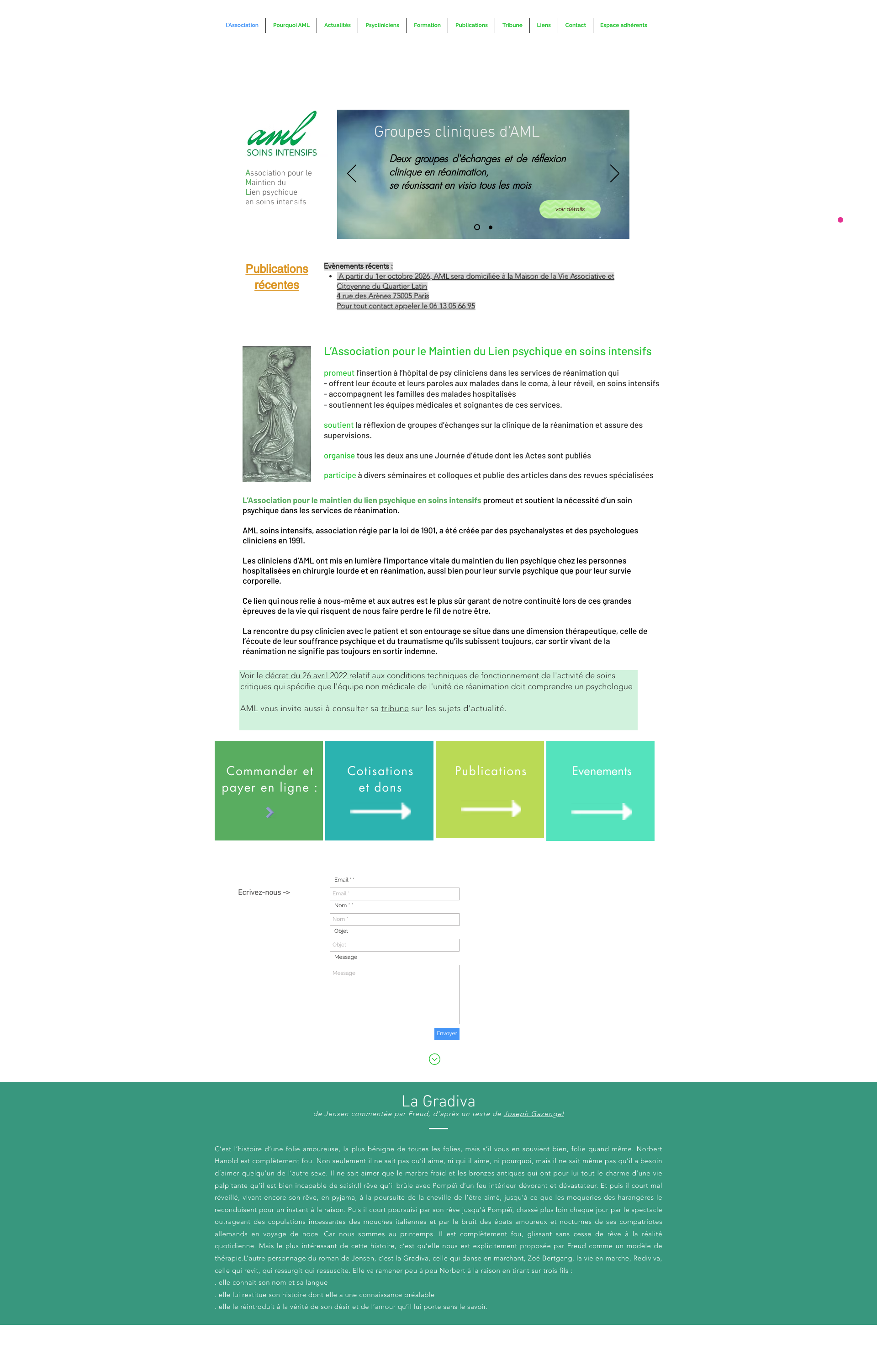 Aperçu du site