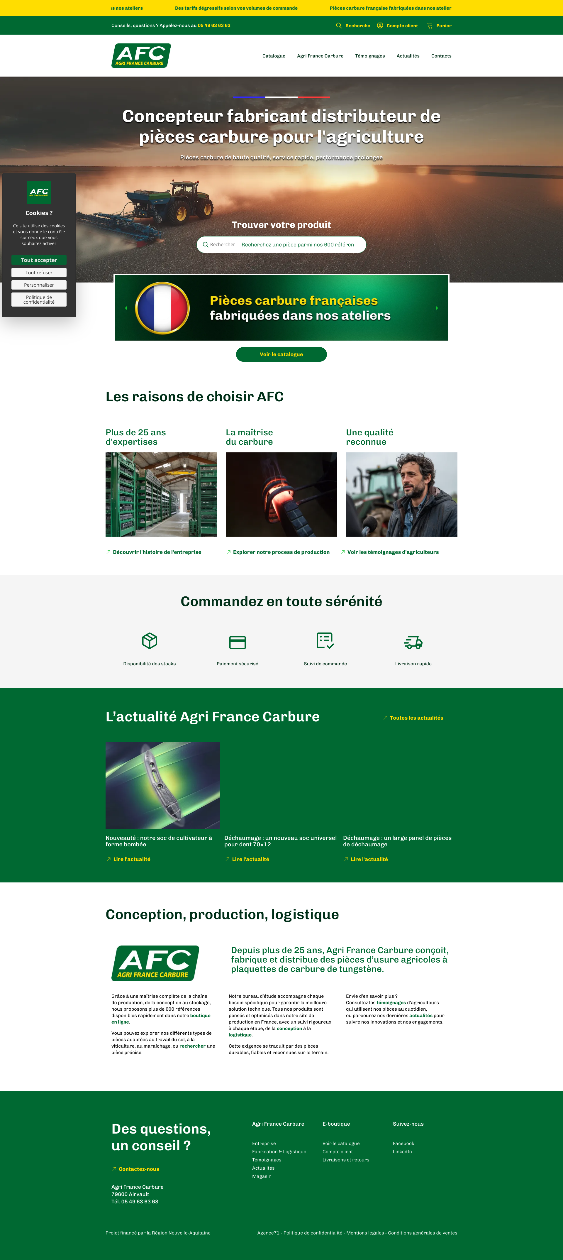 Aperçu du site