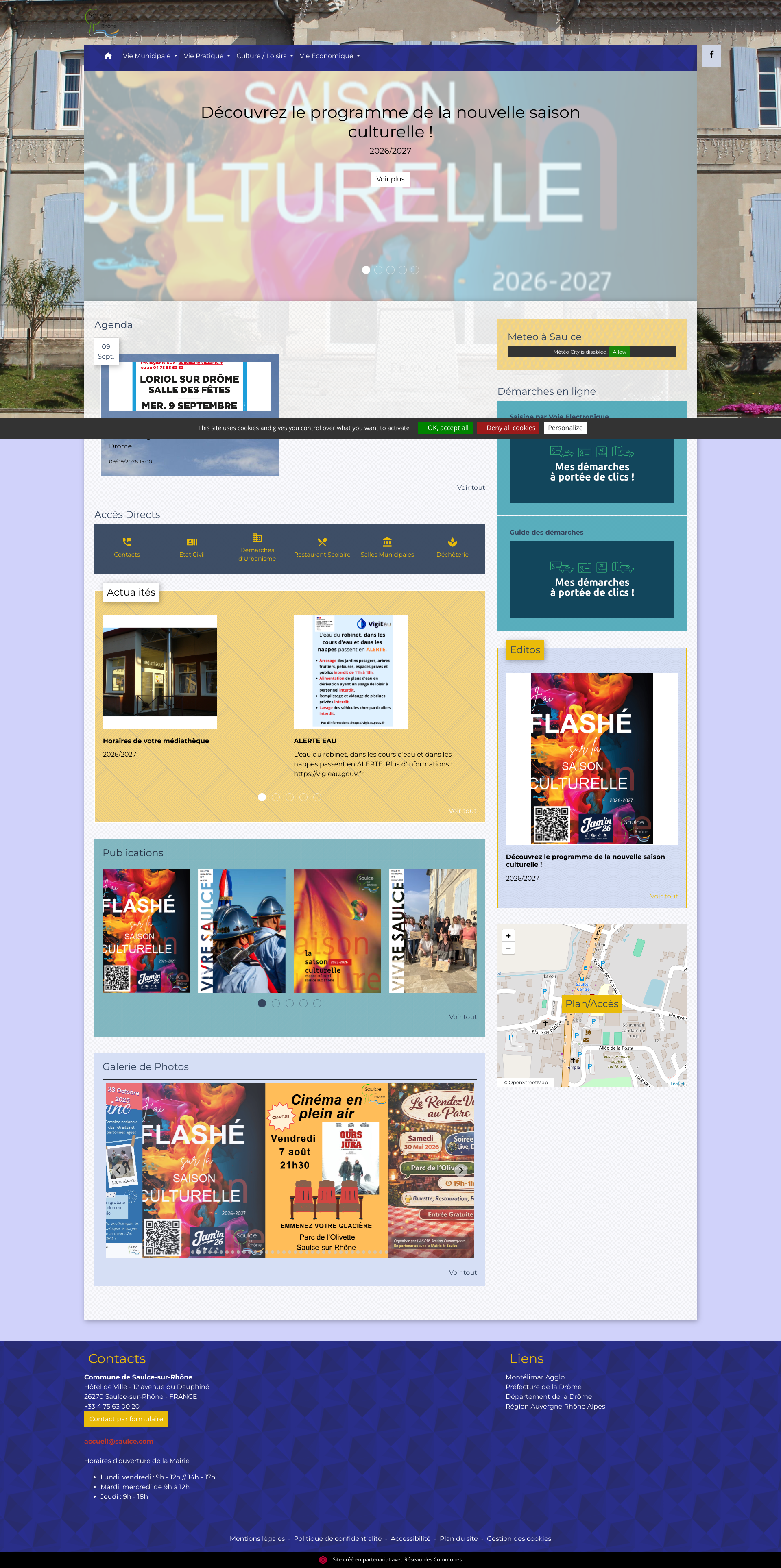 Aperçu du site