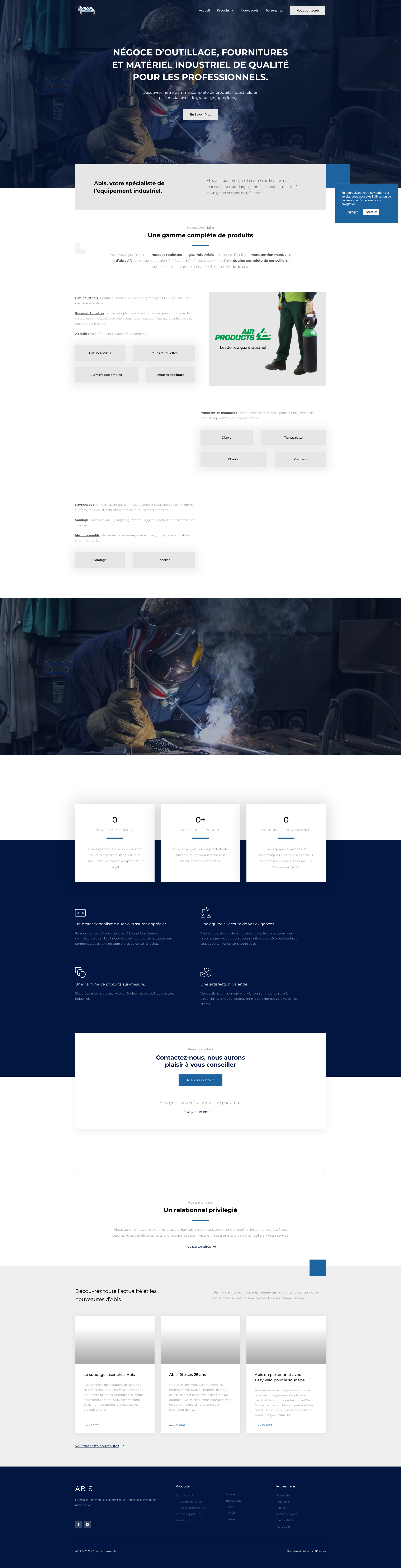 Aperçu du site