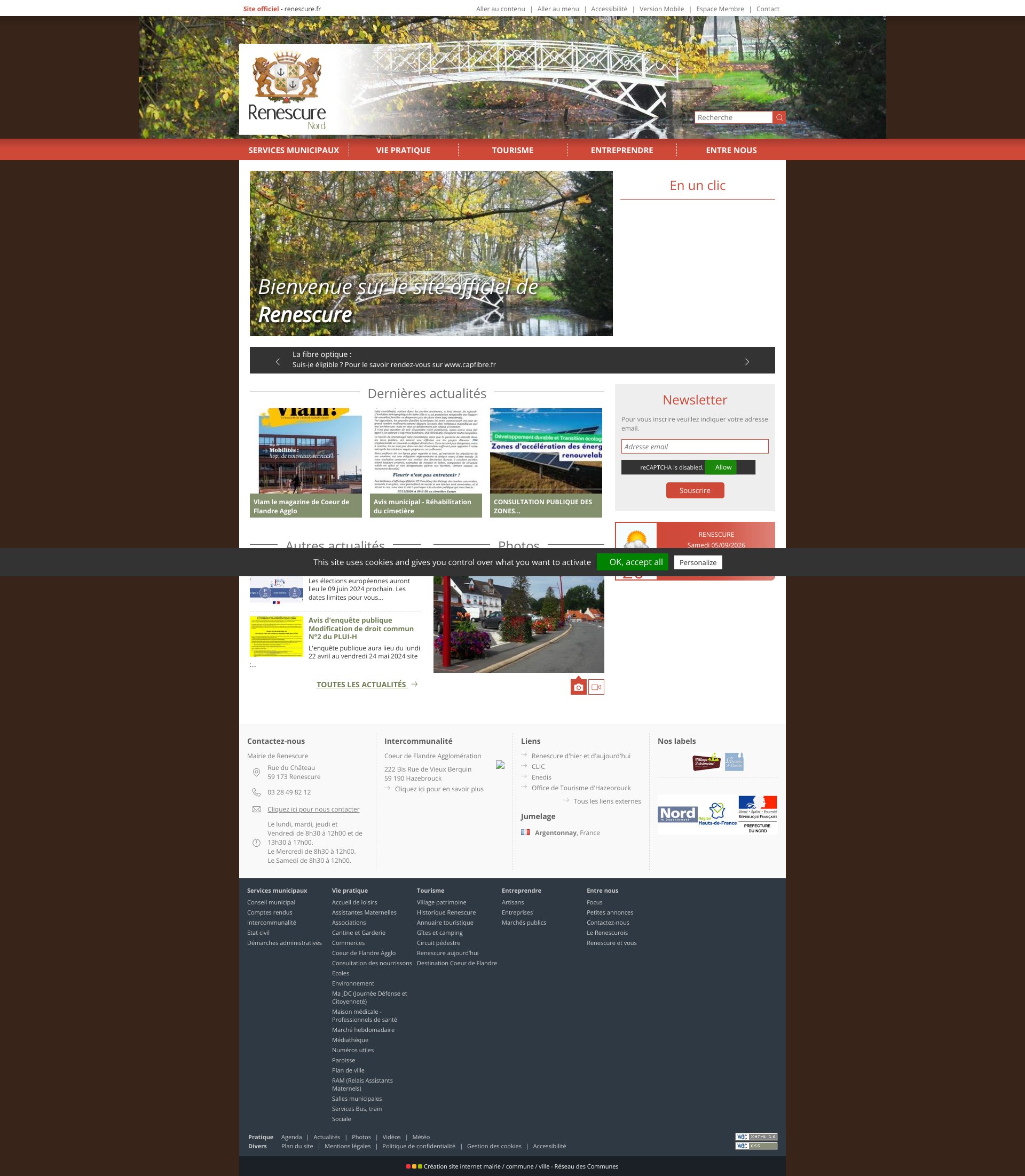 Aperçu du site