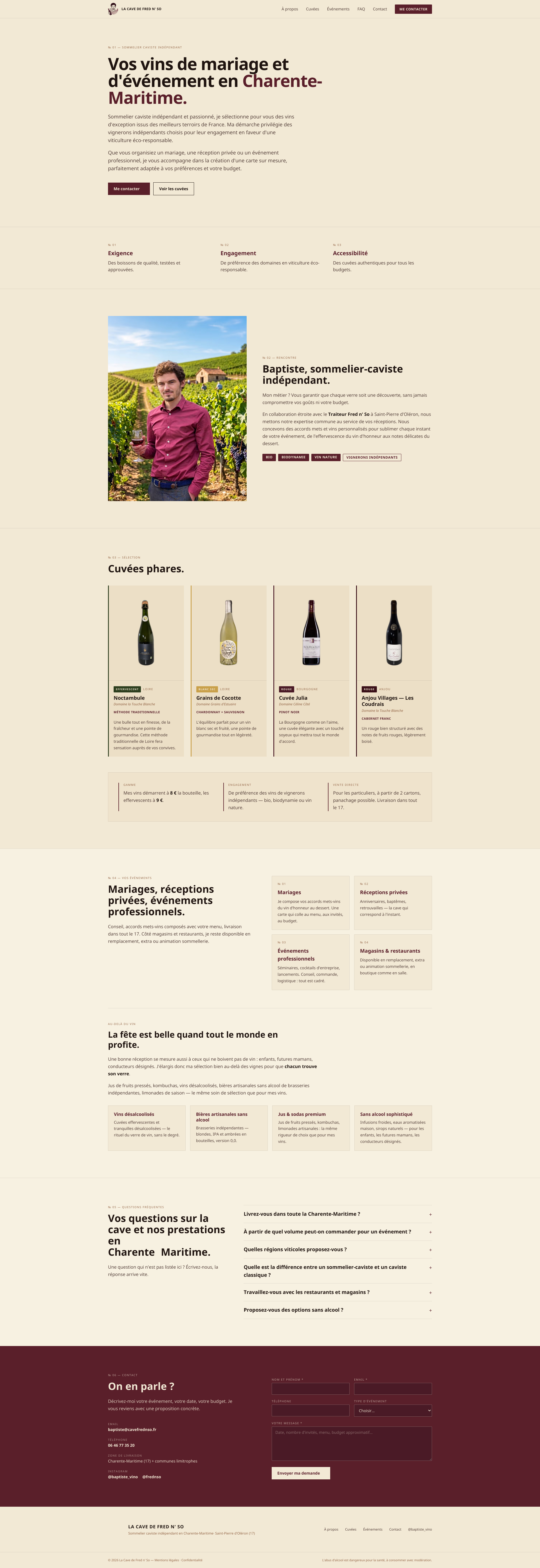 Aperçu du site