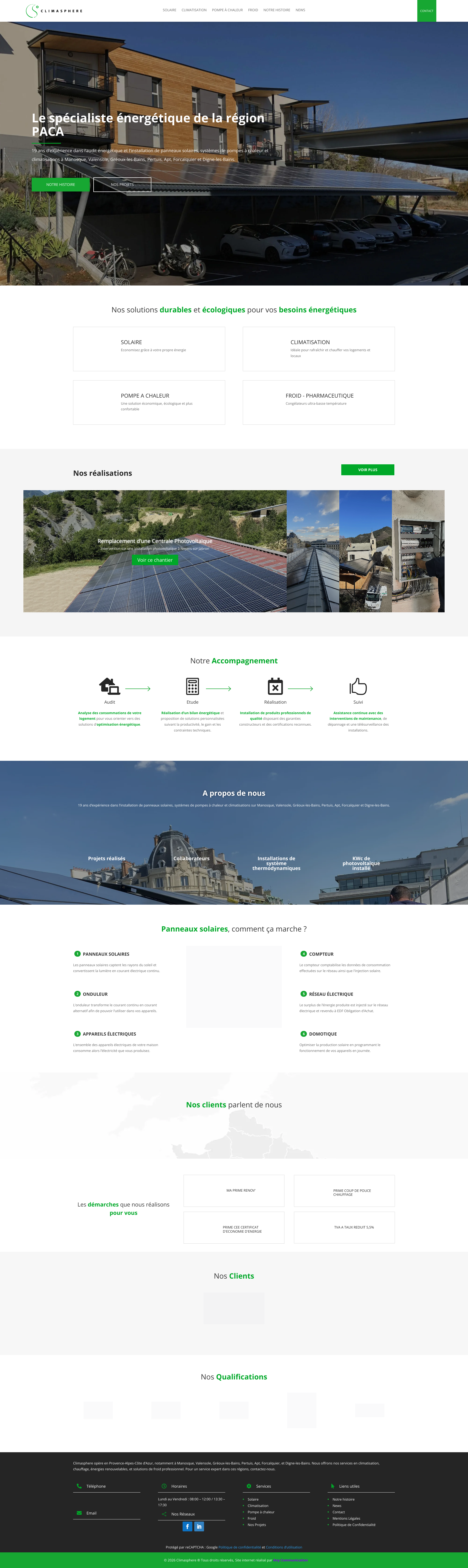 Aperçu du site