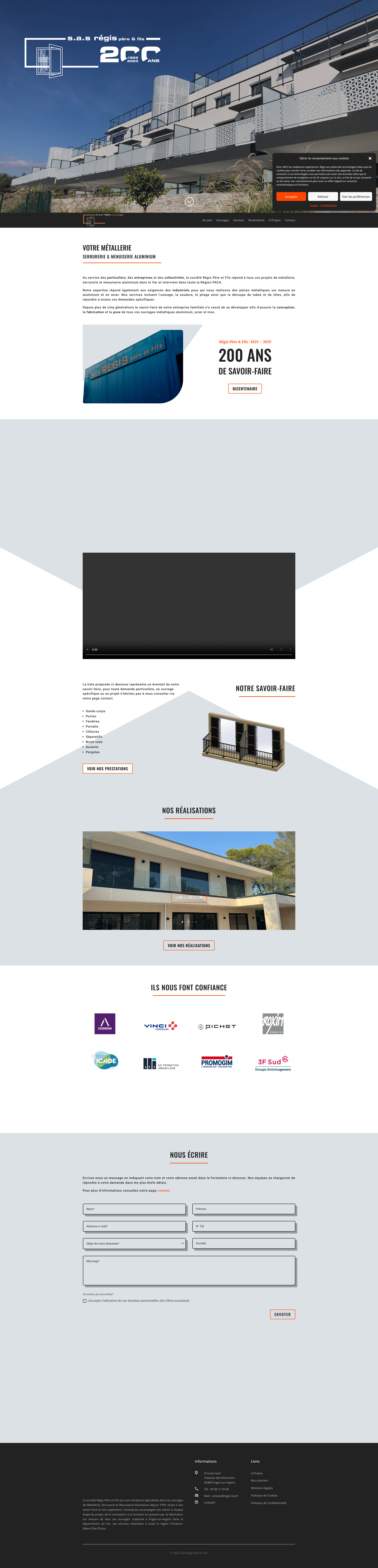 Aperçu du site