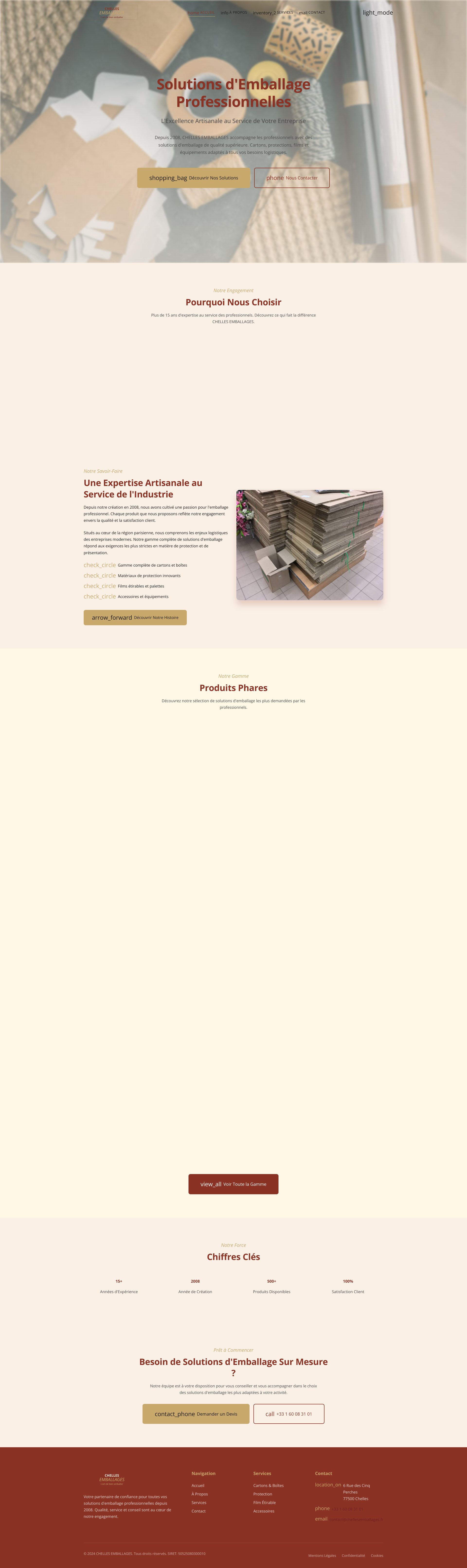 Aperçu du site