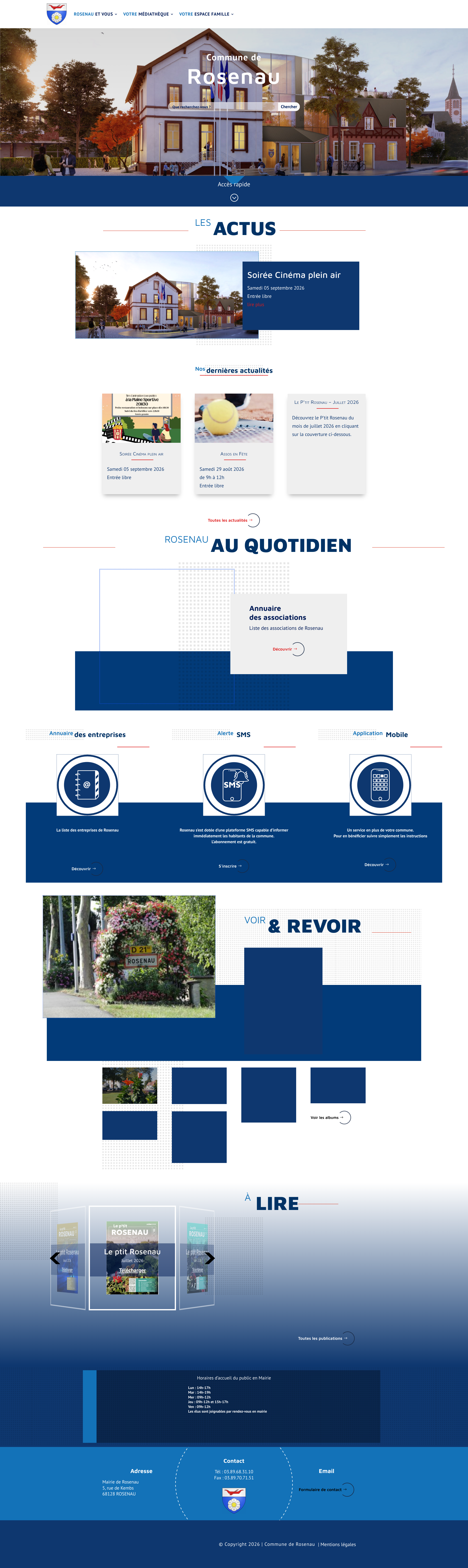 Aperçu du site