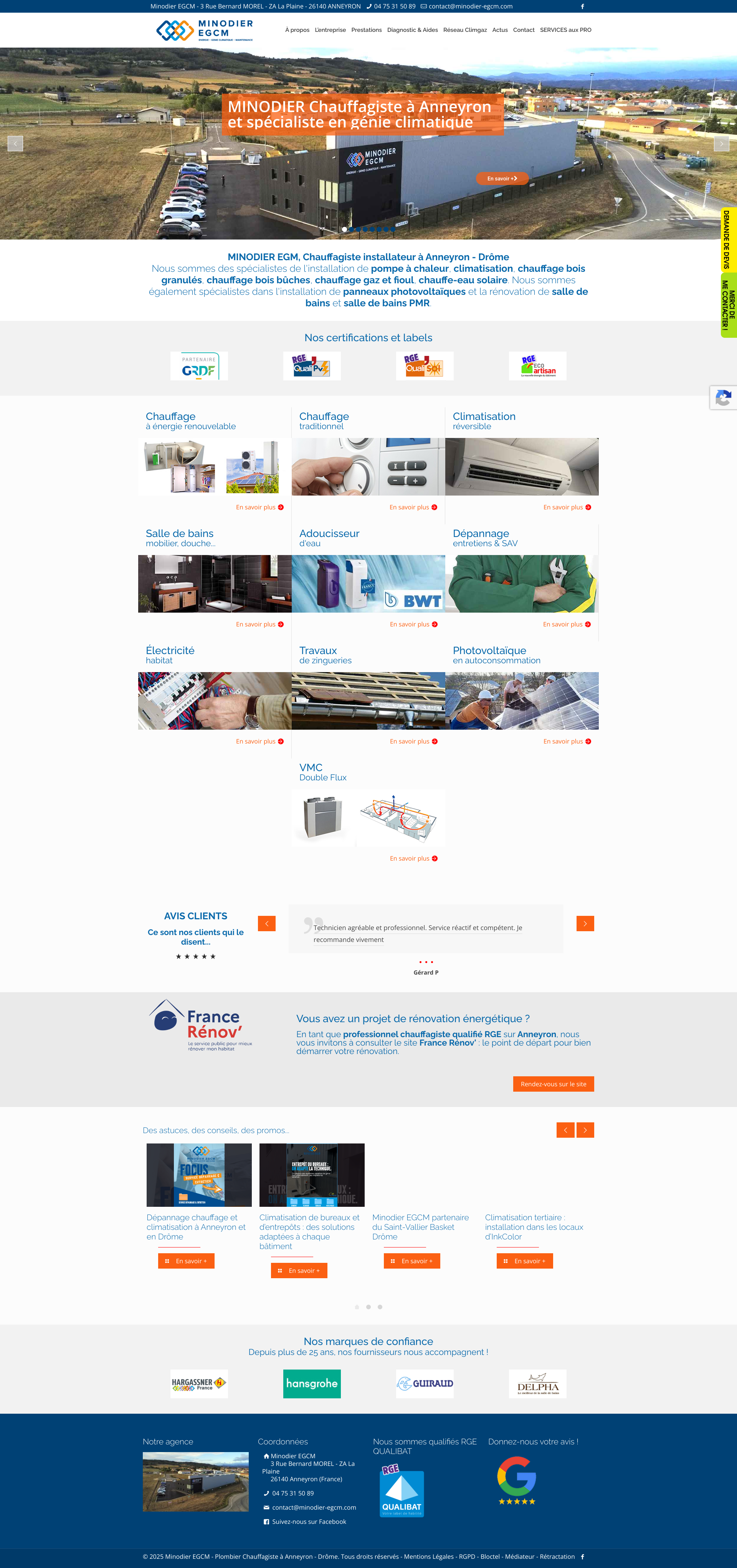 Aperçu du site