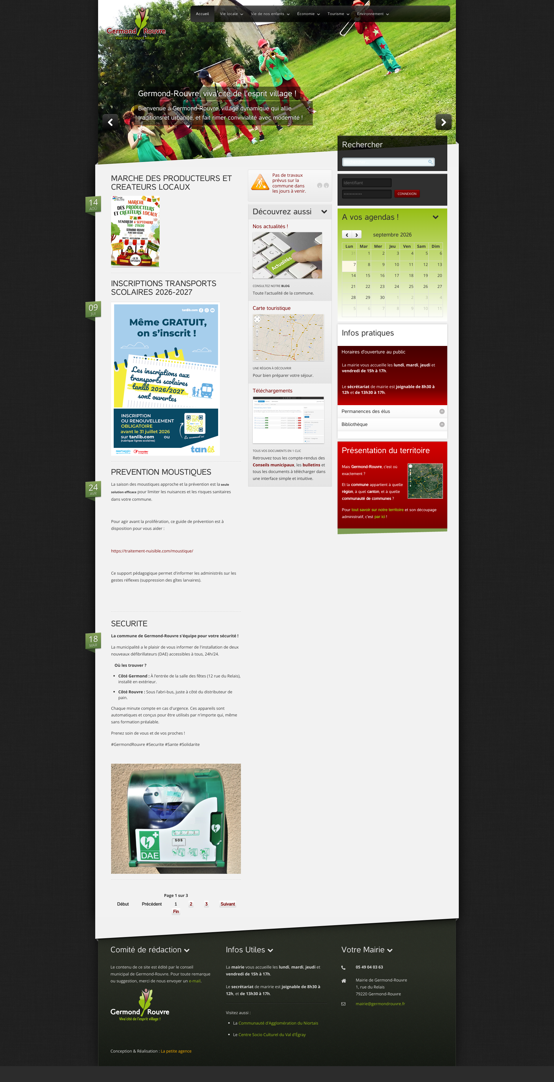 Aperçu du site