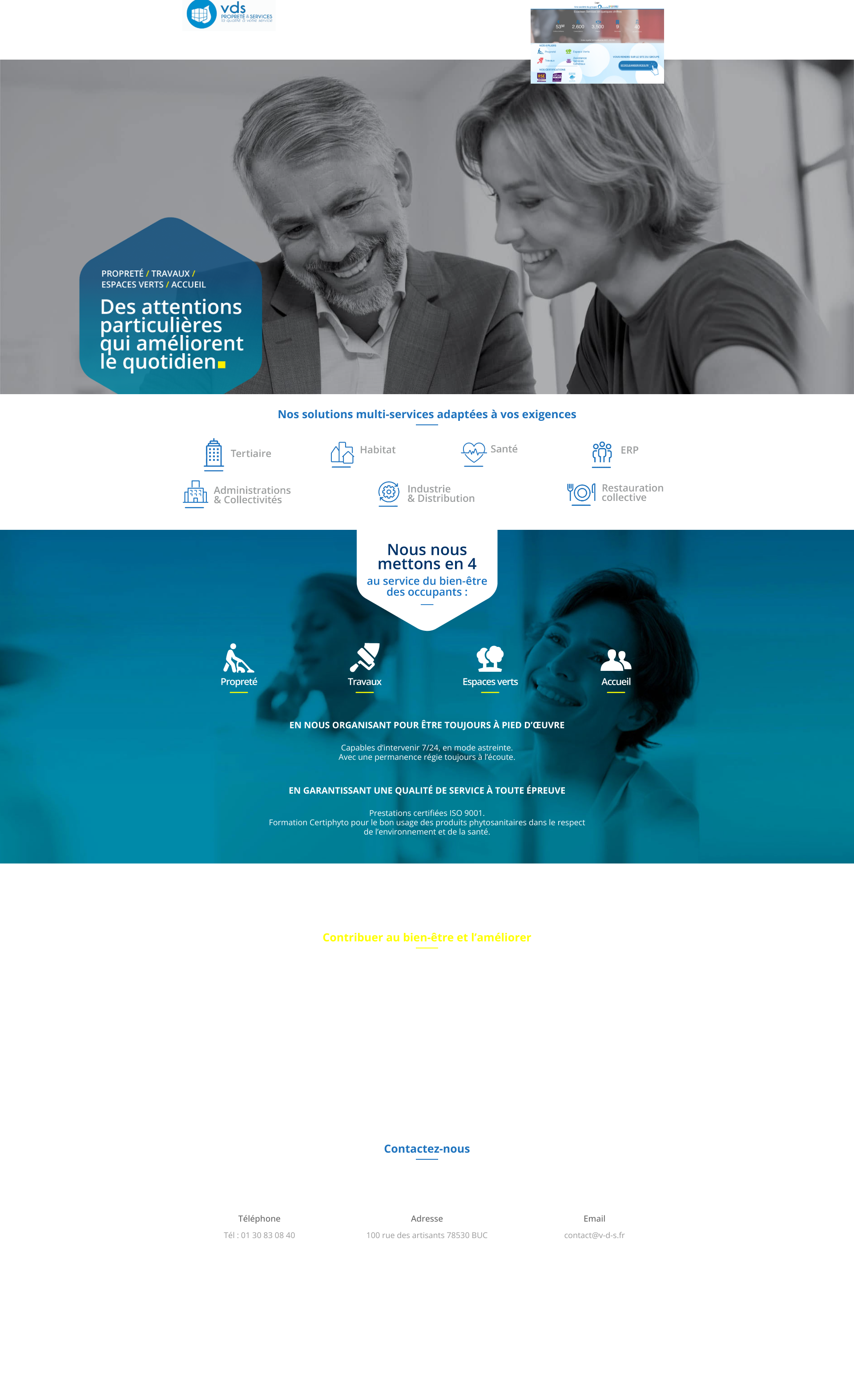 Aperçu du site