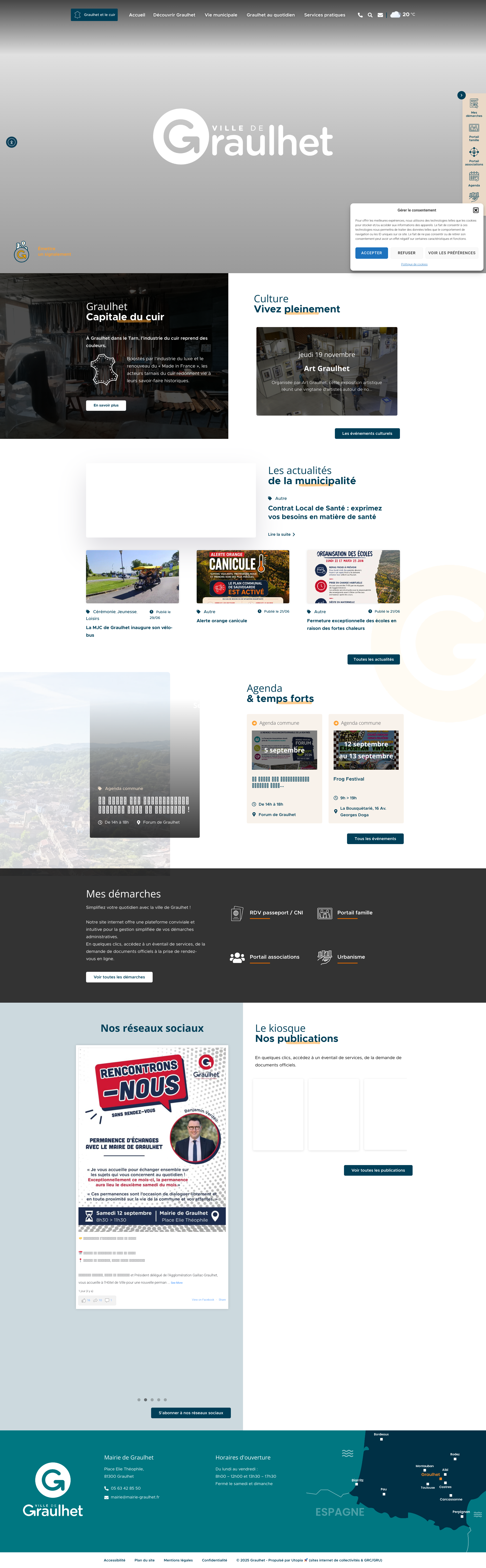 Aperçu du site