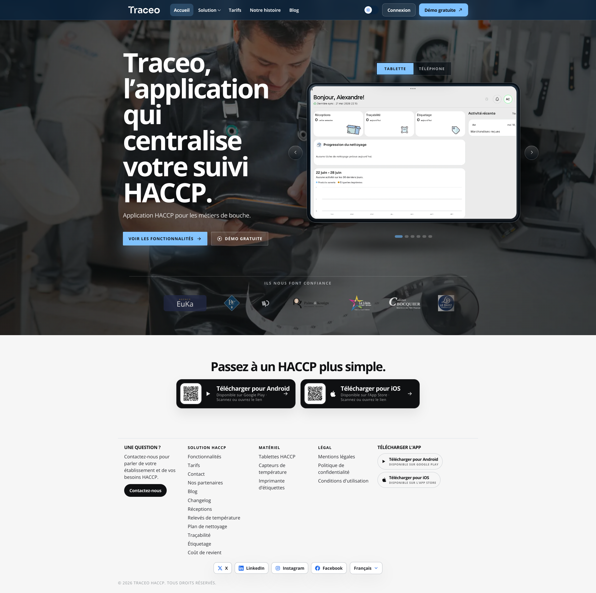 Aperçu du site