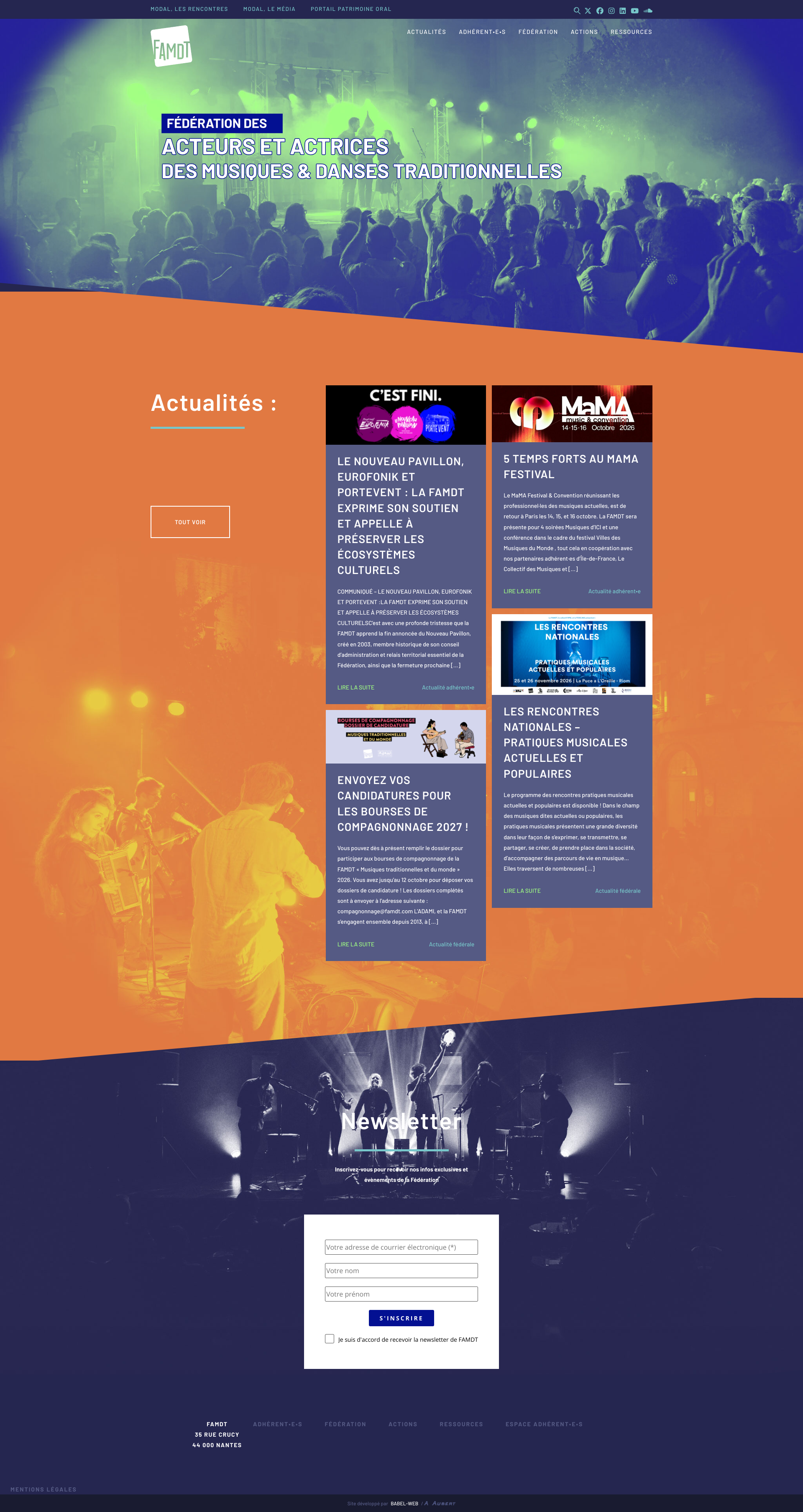 Aperçu du site