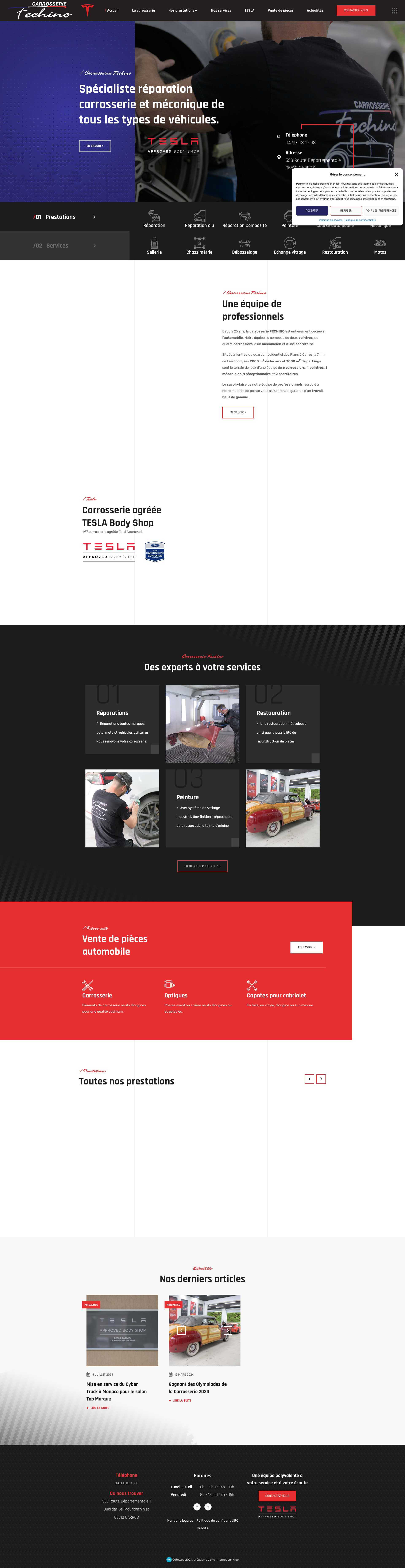 Aperçu du site