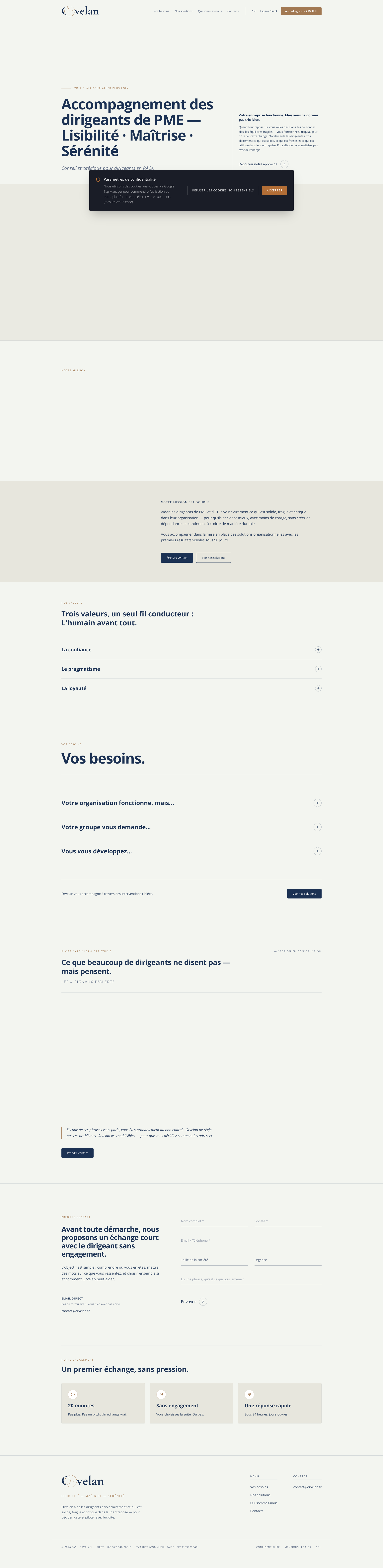Aperçu du site
