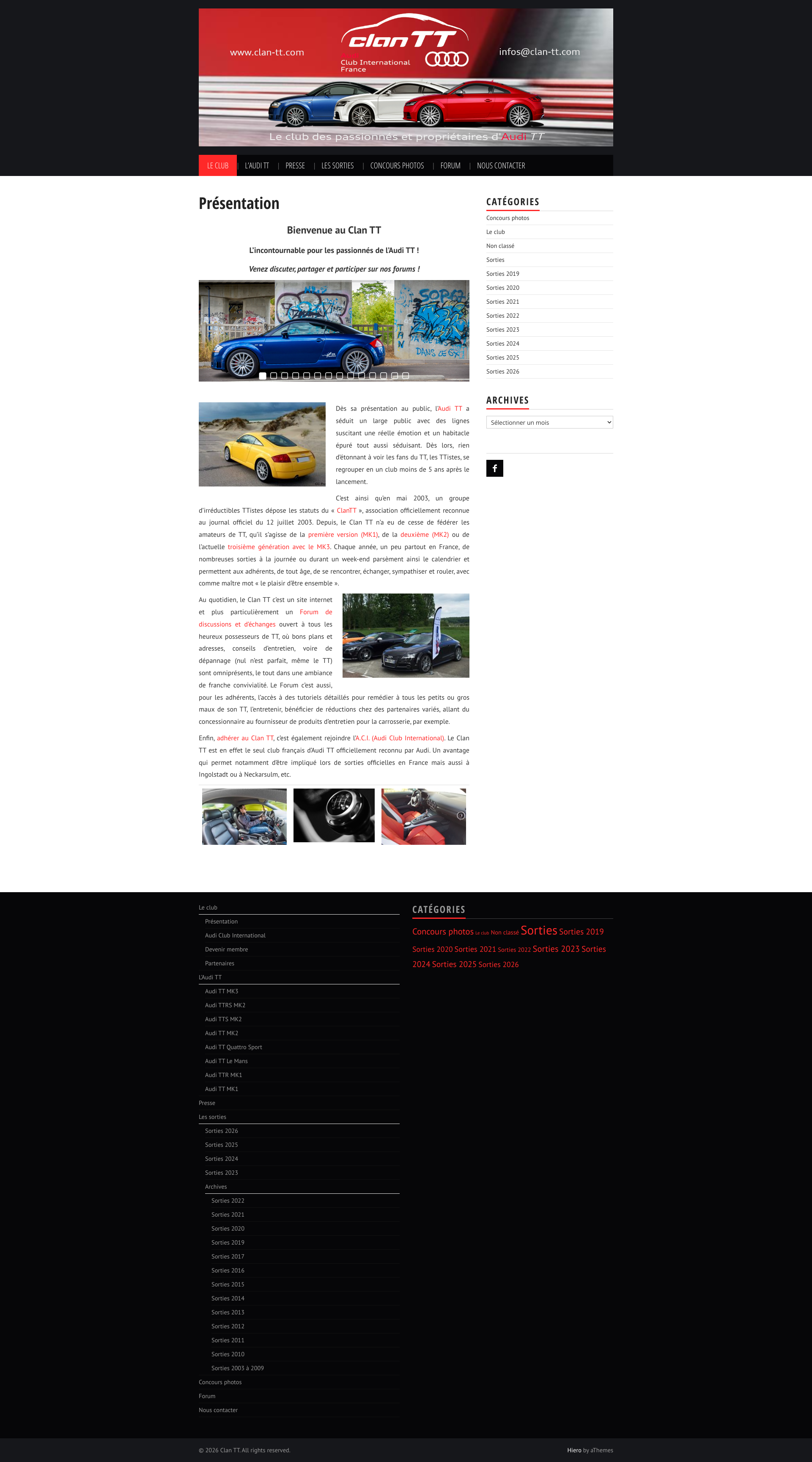 Aperçu du site